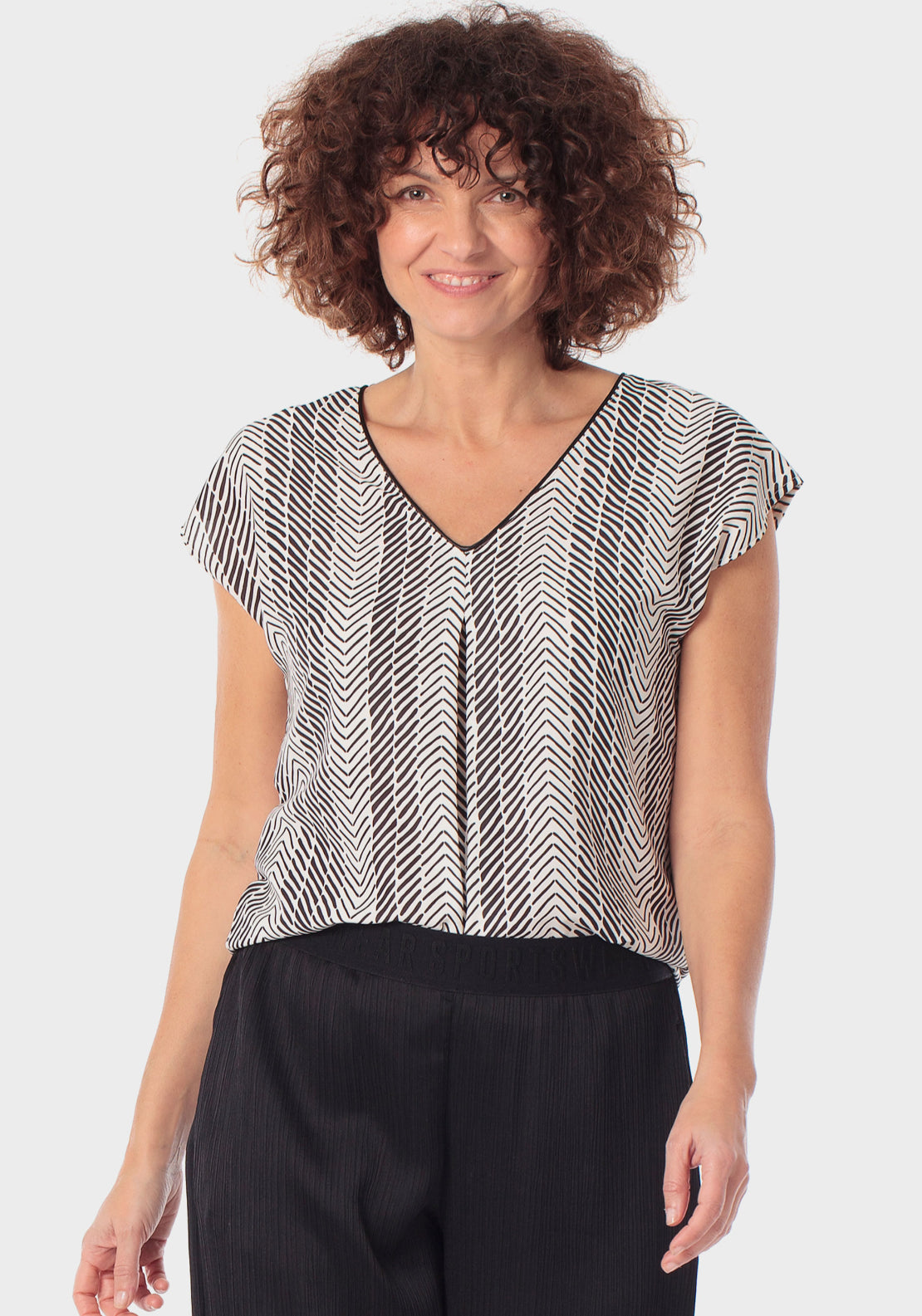 Monochrome Blouse - Black