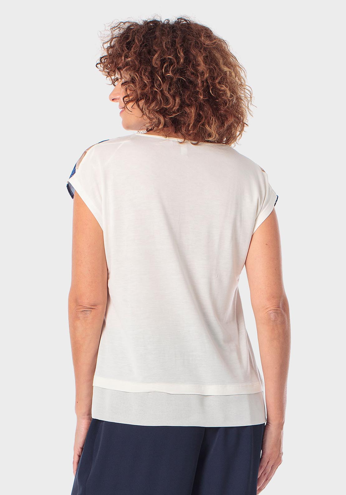 Front Printed T-Shirt - Beige