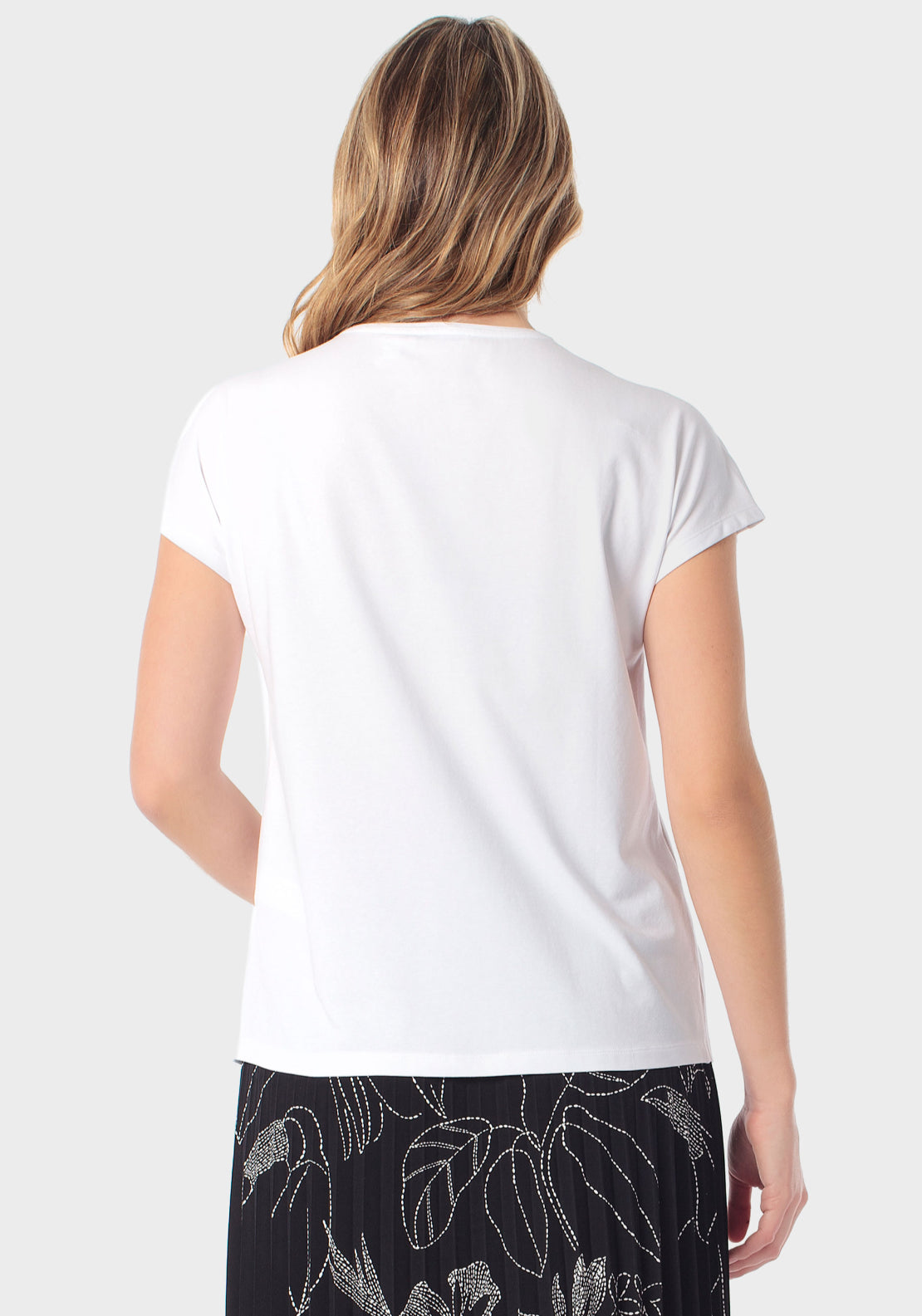 Subtle Embroidered T-Shirt - White