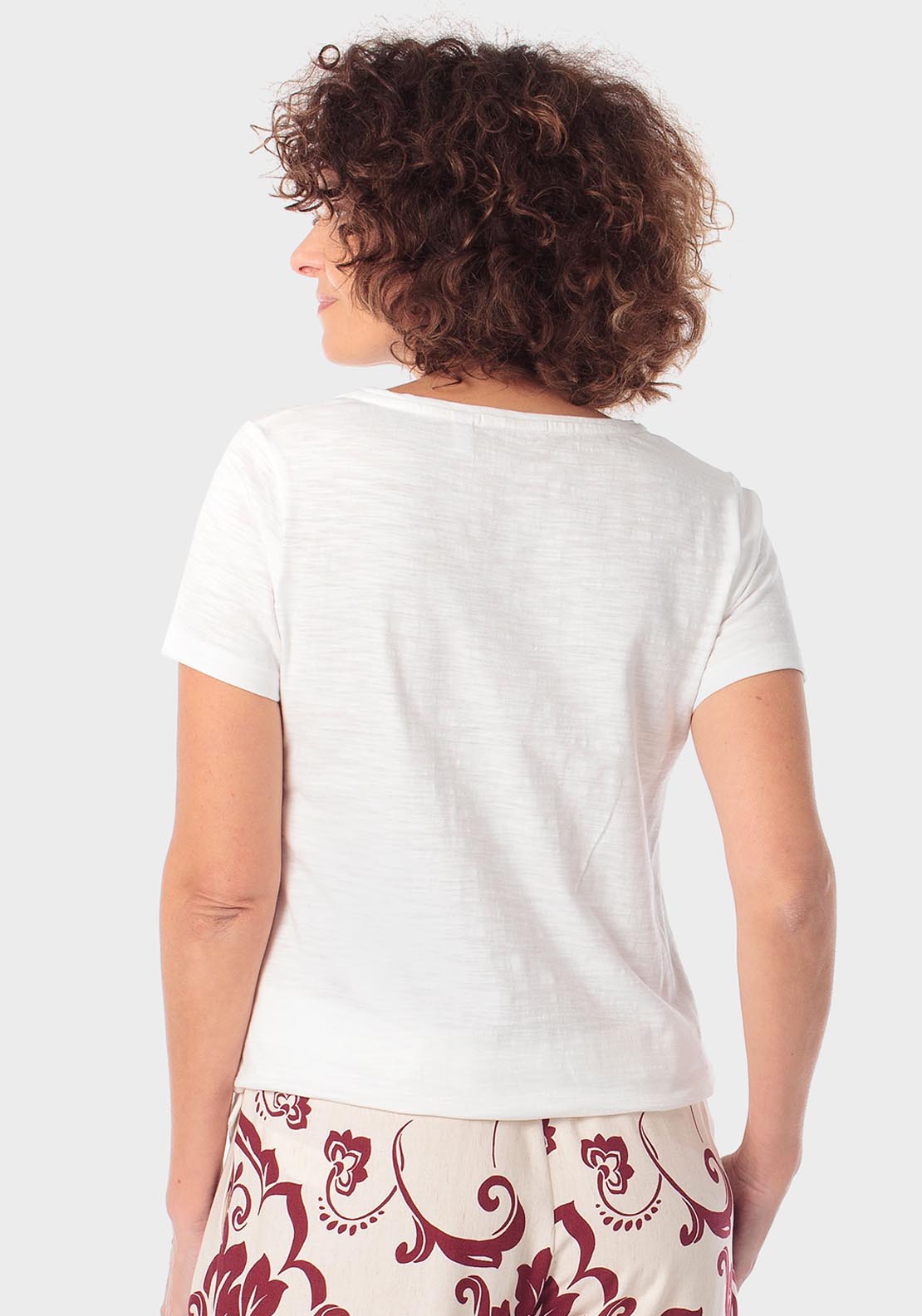 Punt Roma Printed T-Shirt - Garnet 2 Shaws Department Stores