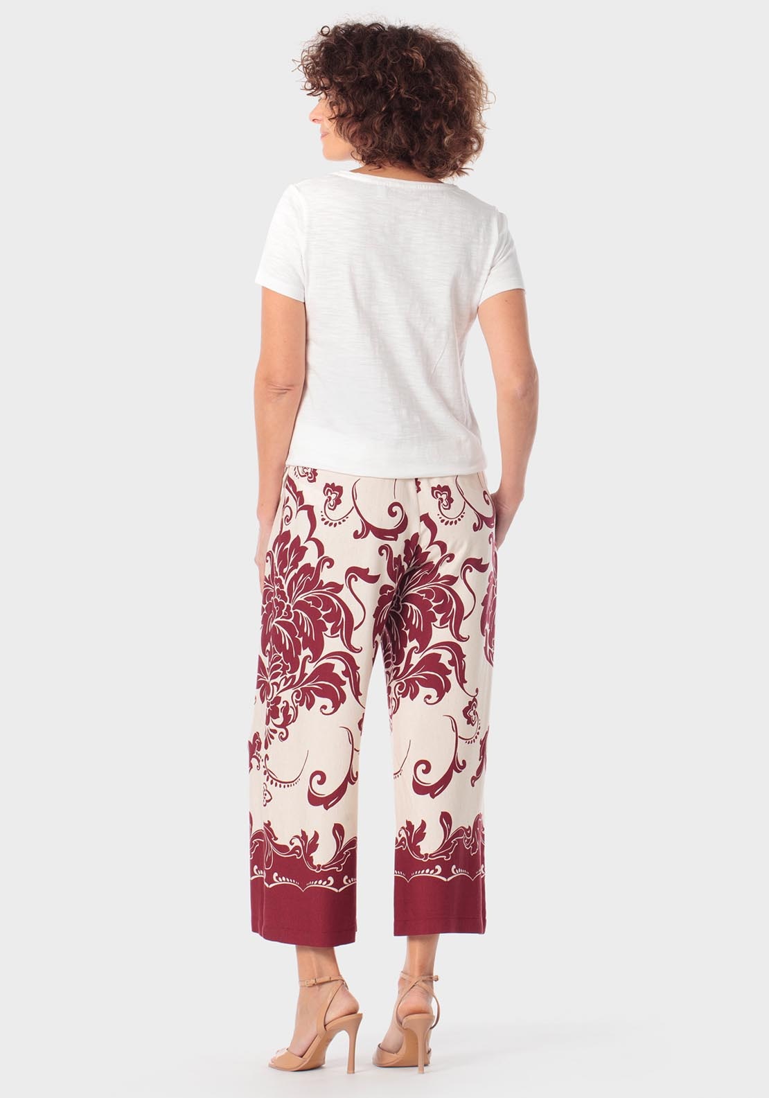 Punt Roma Printed T-Shirt - Garnet 4 Shaws Department Stores