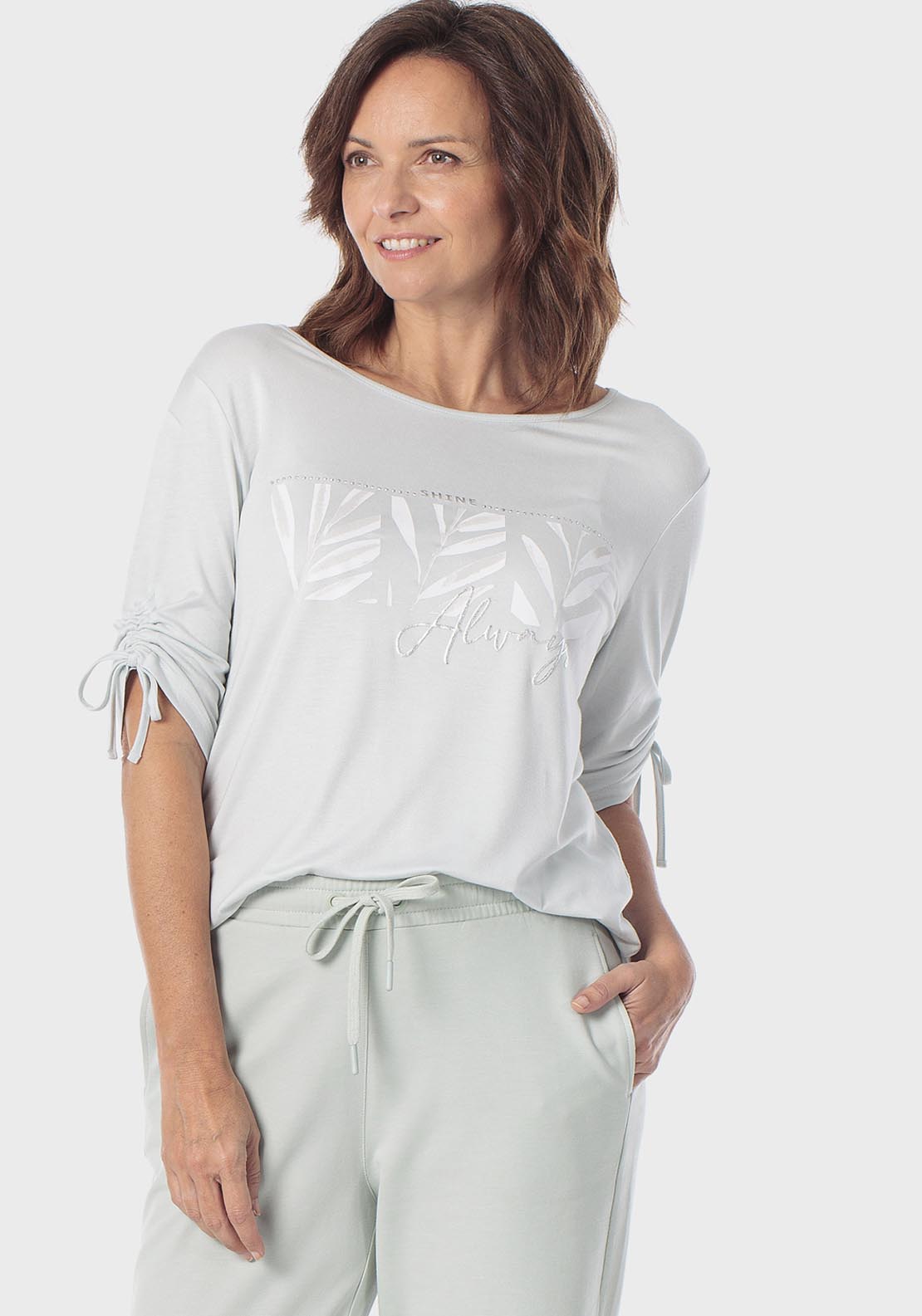 Printed T-Shirt - Green Aquamarine