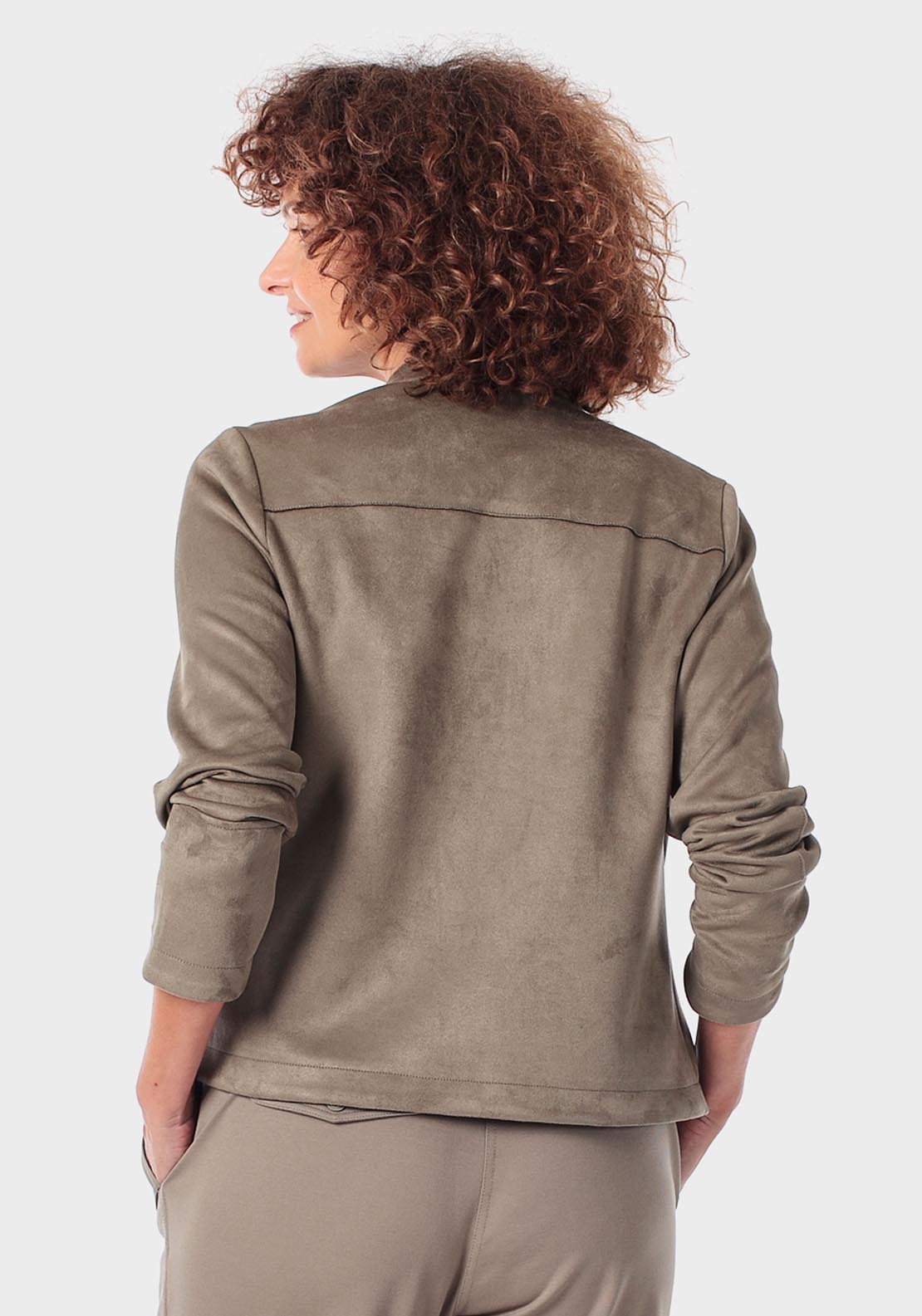 Suede Pockets - Green Khaki