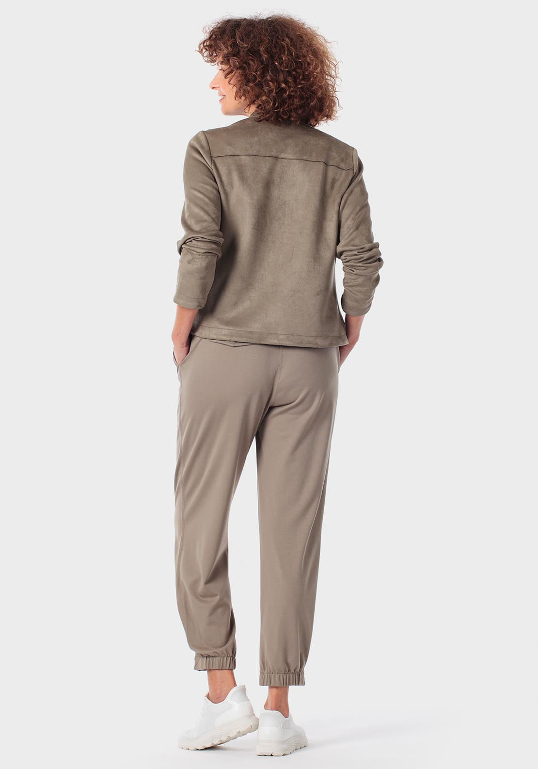 Suede Pockets - Green Khaki
