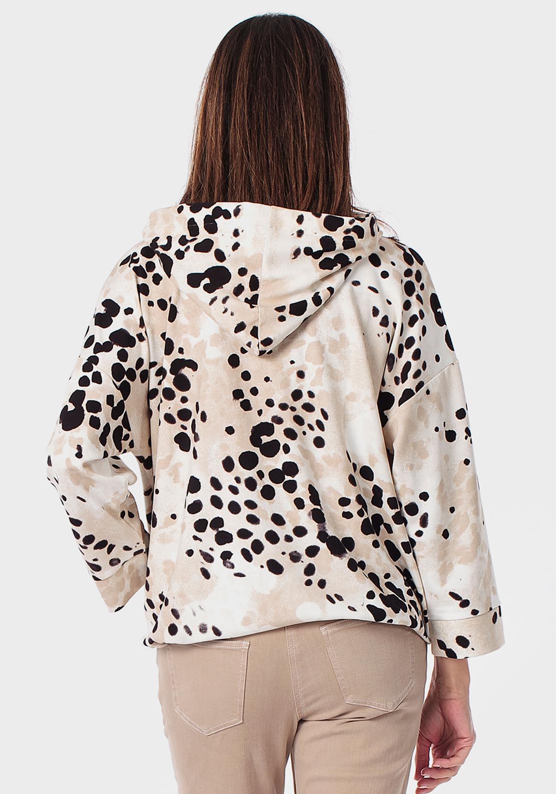 Animal Print Jacket - Beige Sand
