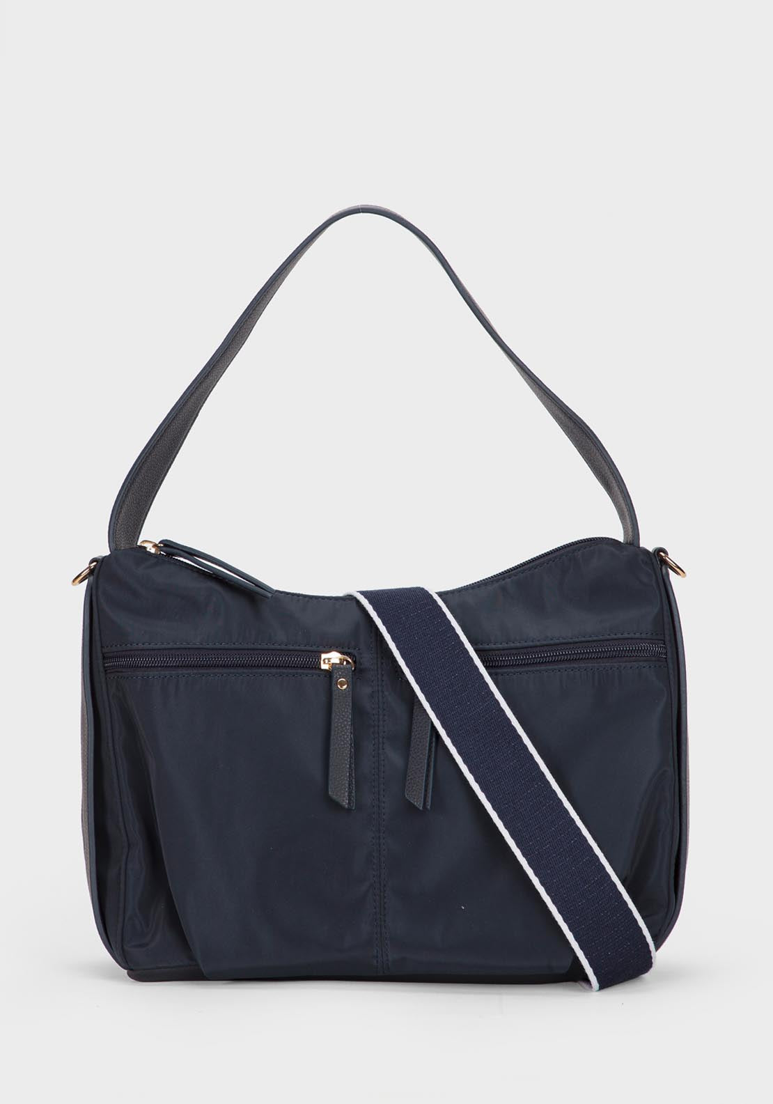 Navy Blue Shoulder Bag - Blue Navy