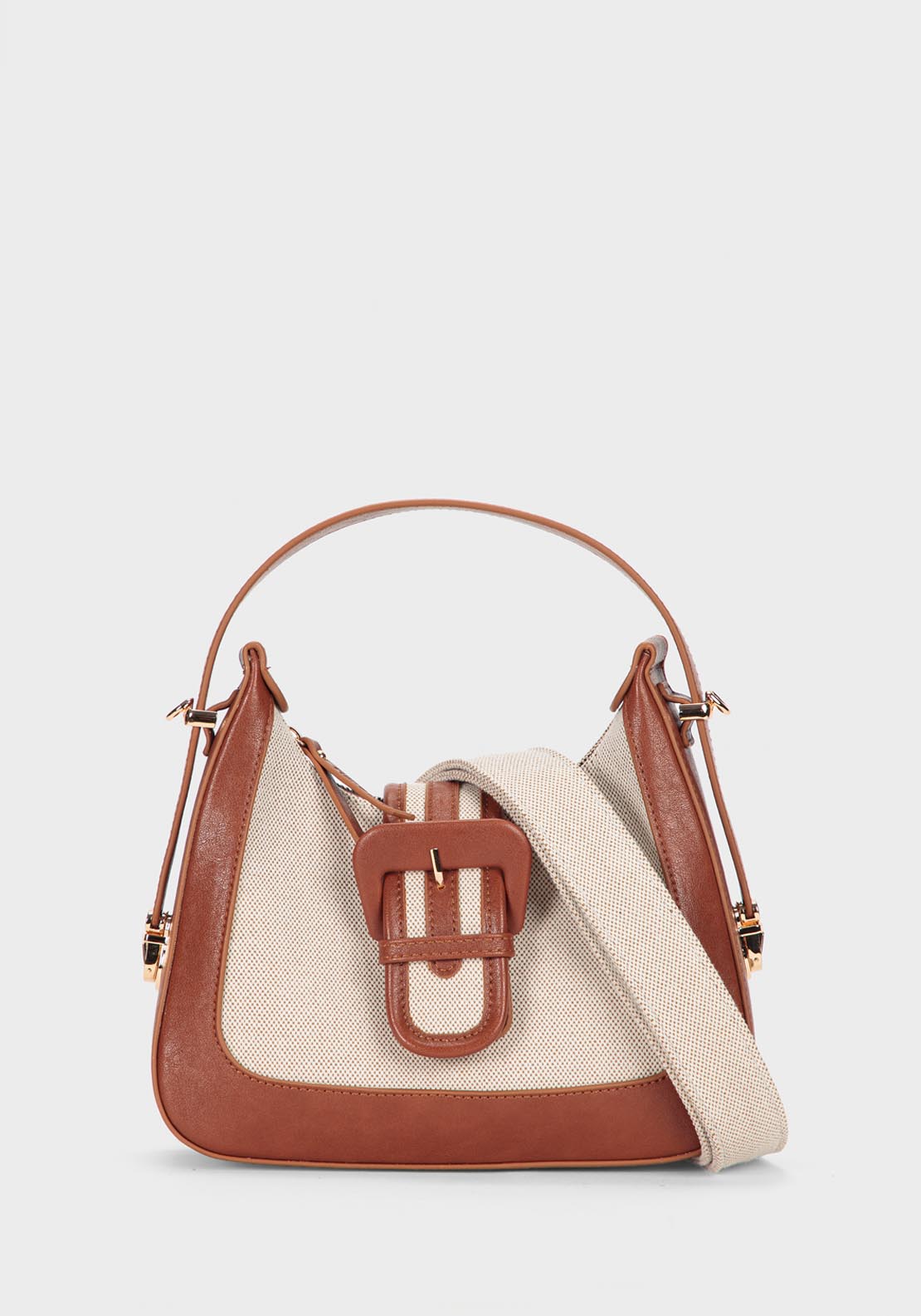 Two Tone Bag - Beige Camel