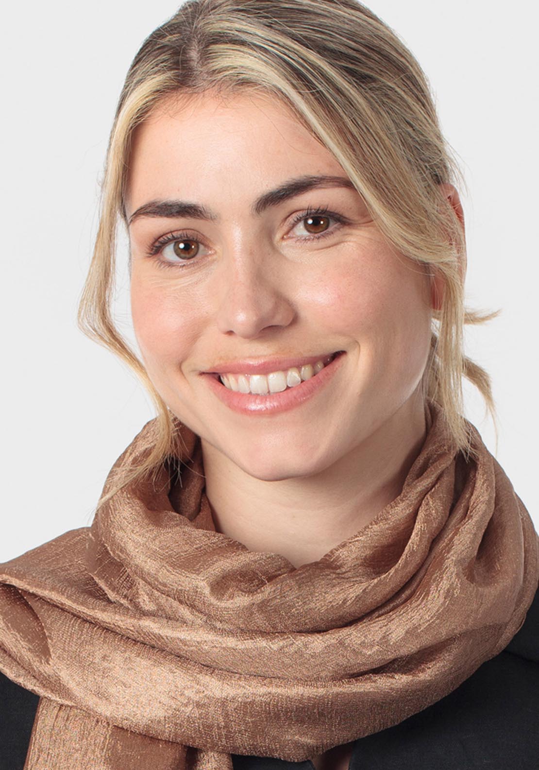 Sheeny Scarf - Brown Hazel