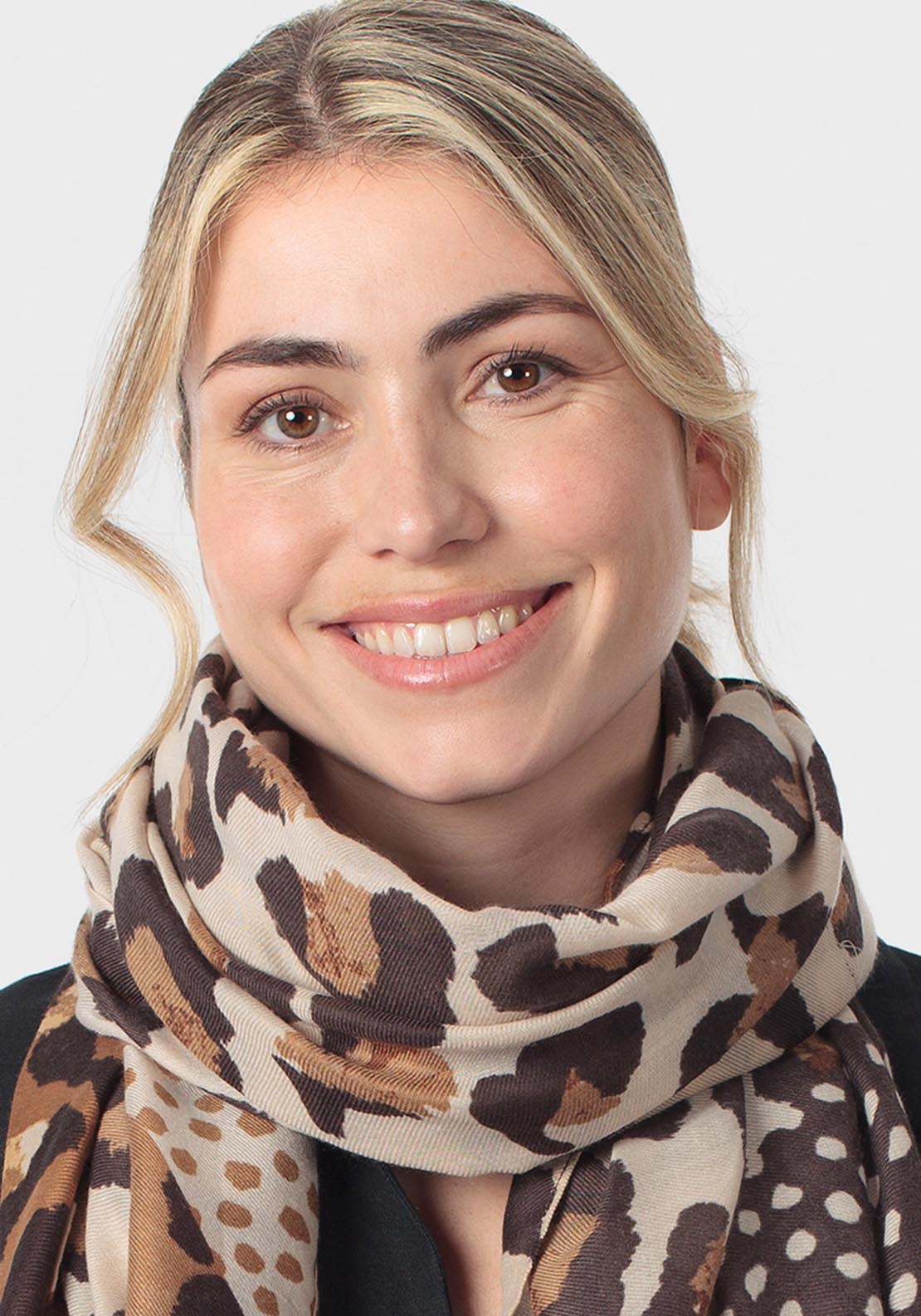 Animal Print Scarf - Brown Hazel