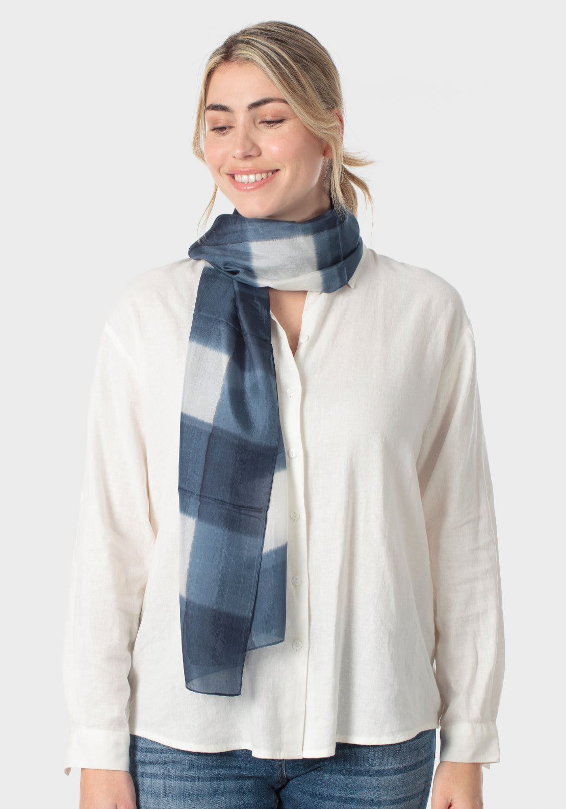 Shimmer Scarf - Navy