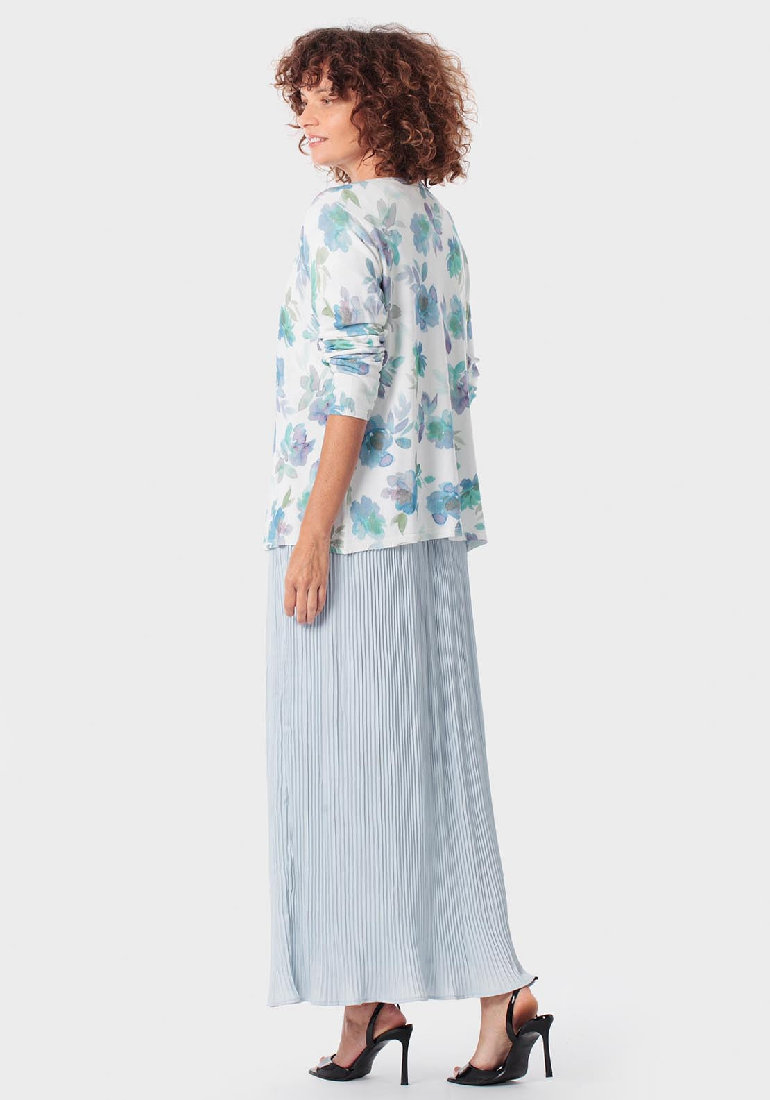 Printed Jacket - Green Aquamarine