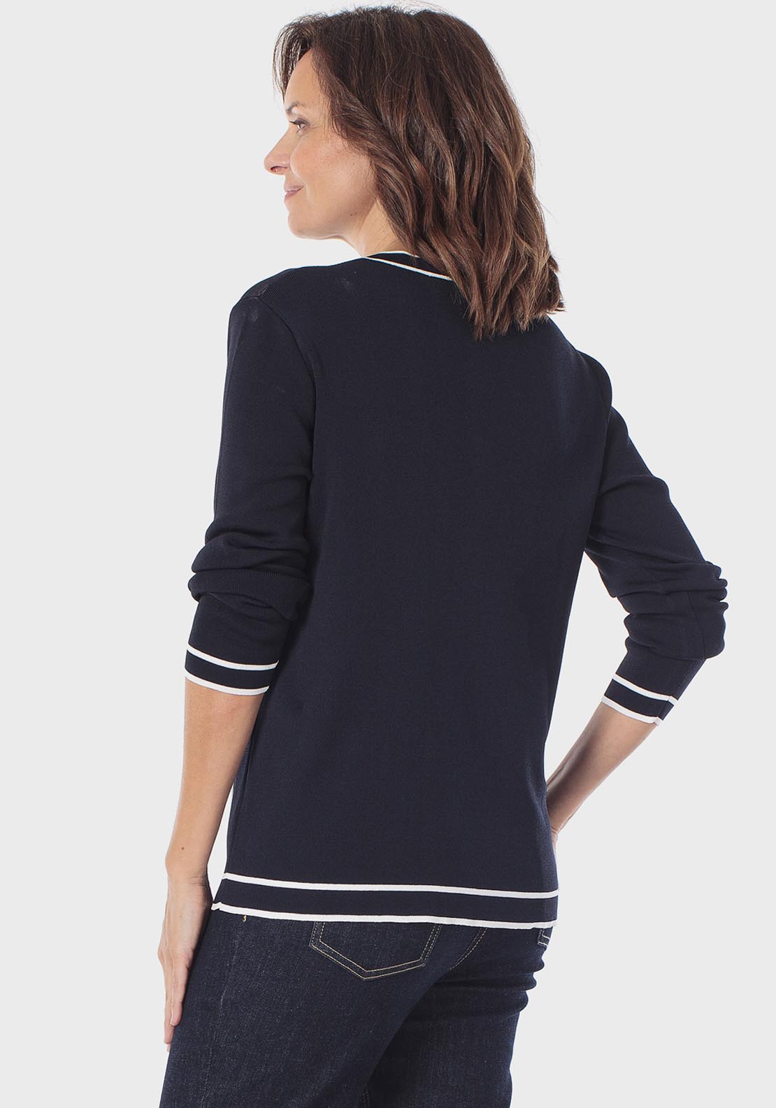 Two Tone Jacket - Blue Navy
