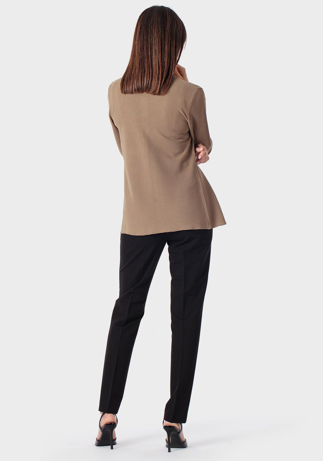 Cardigan With Gemstones - Green Khaki