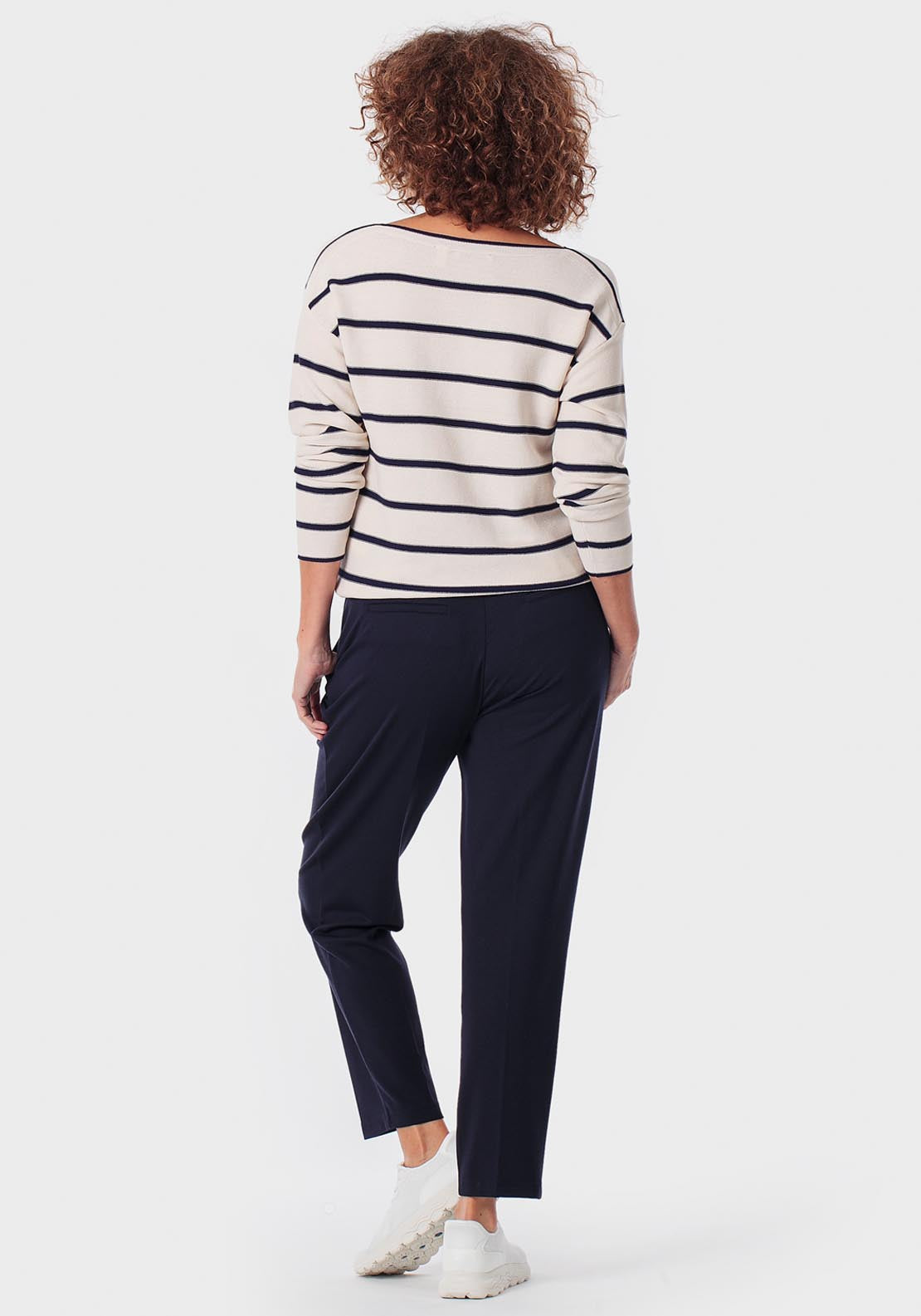 Striped Sweater - Blue Navy