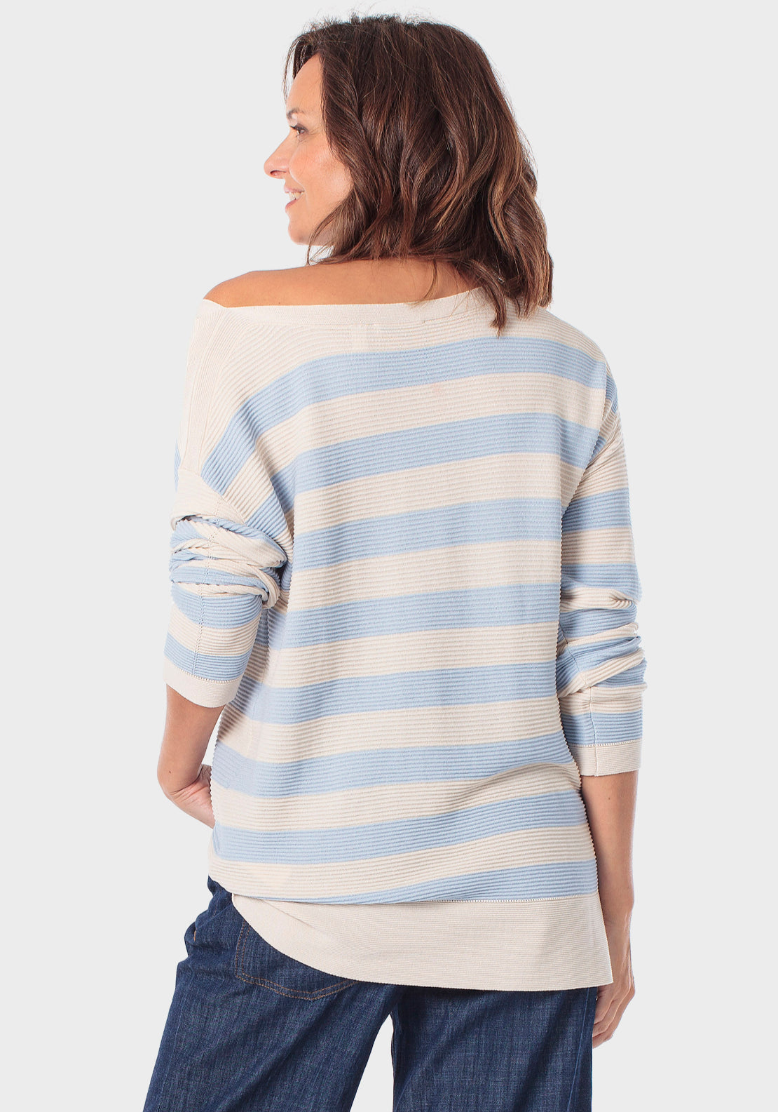 Off The Shoulder Jumper - Beige