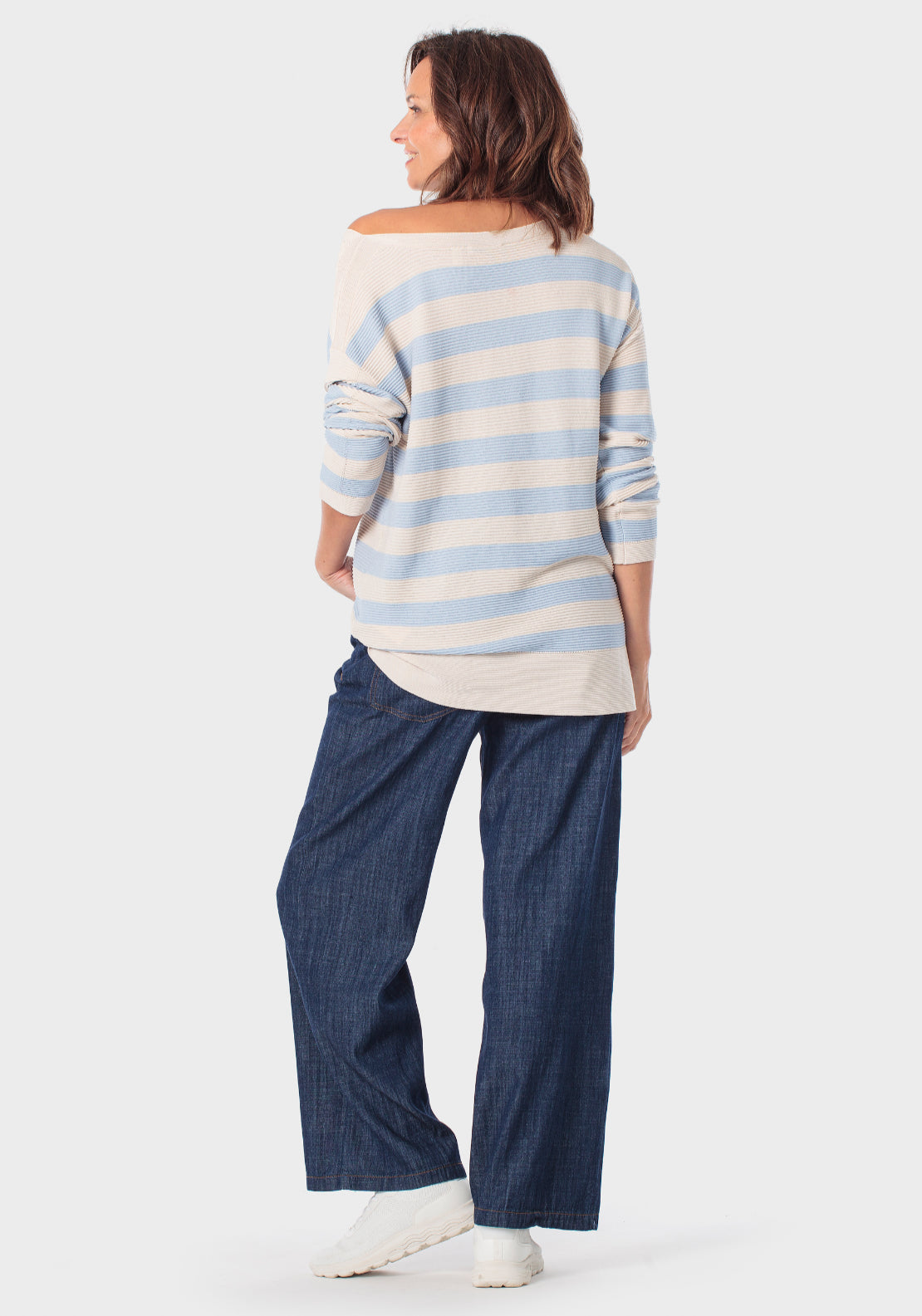 Off The Shoulder Jumper - Beige
