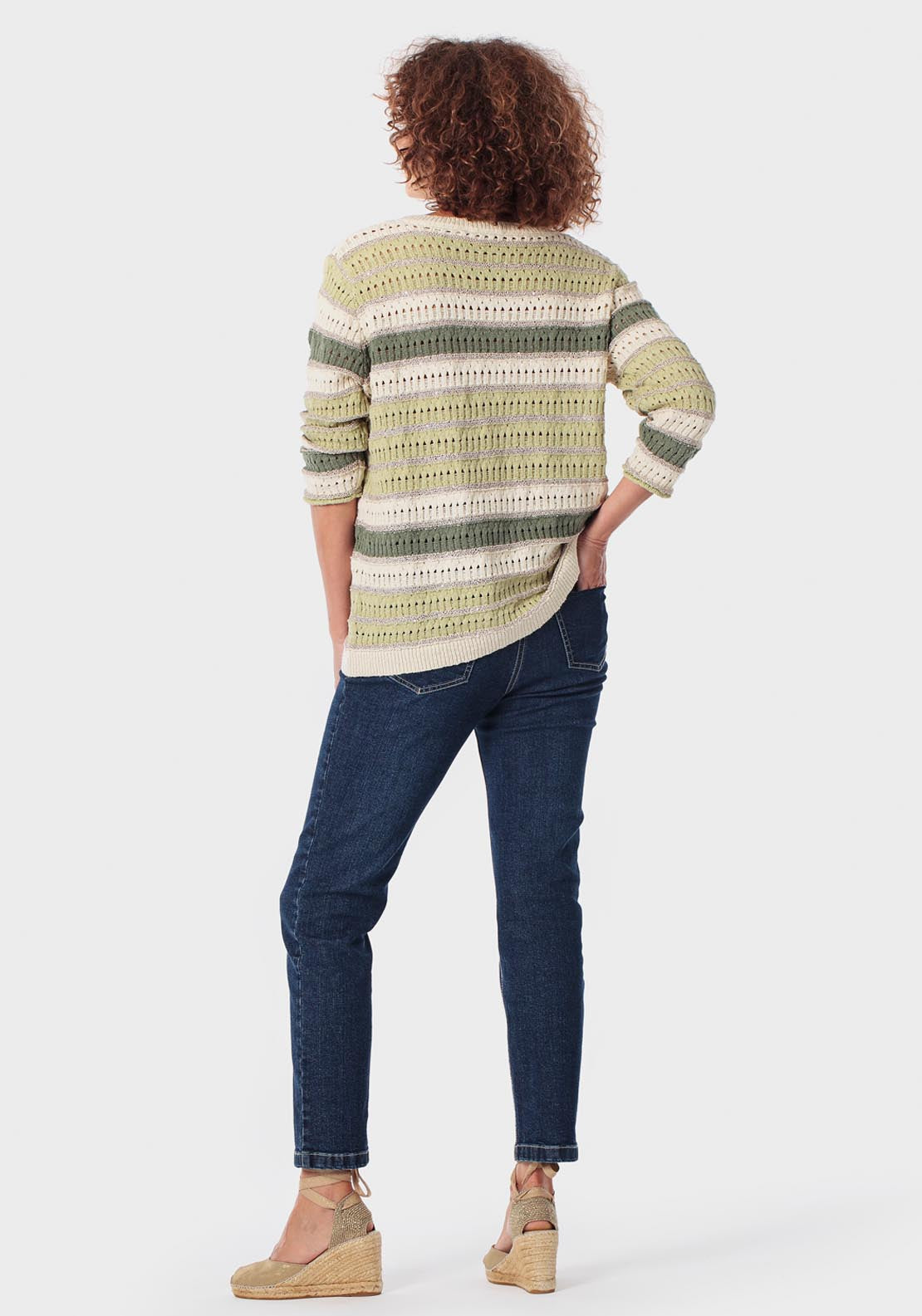 Multicoloured Sweater - Green