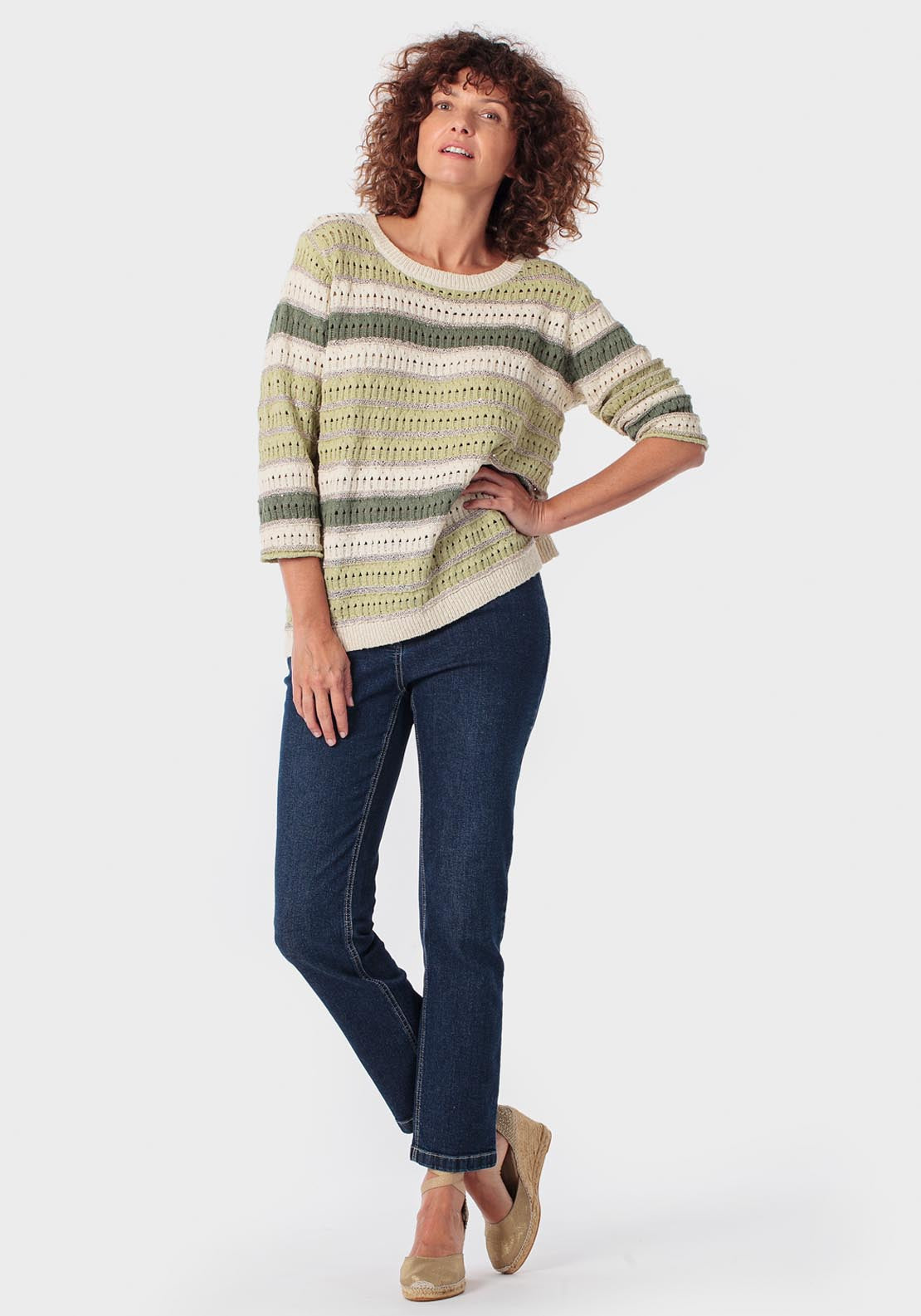 Multicoloured Sweater - Green