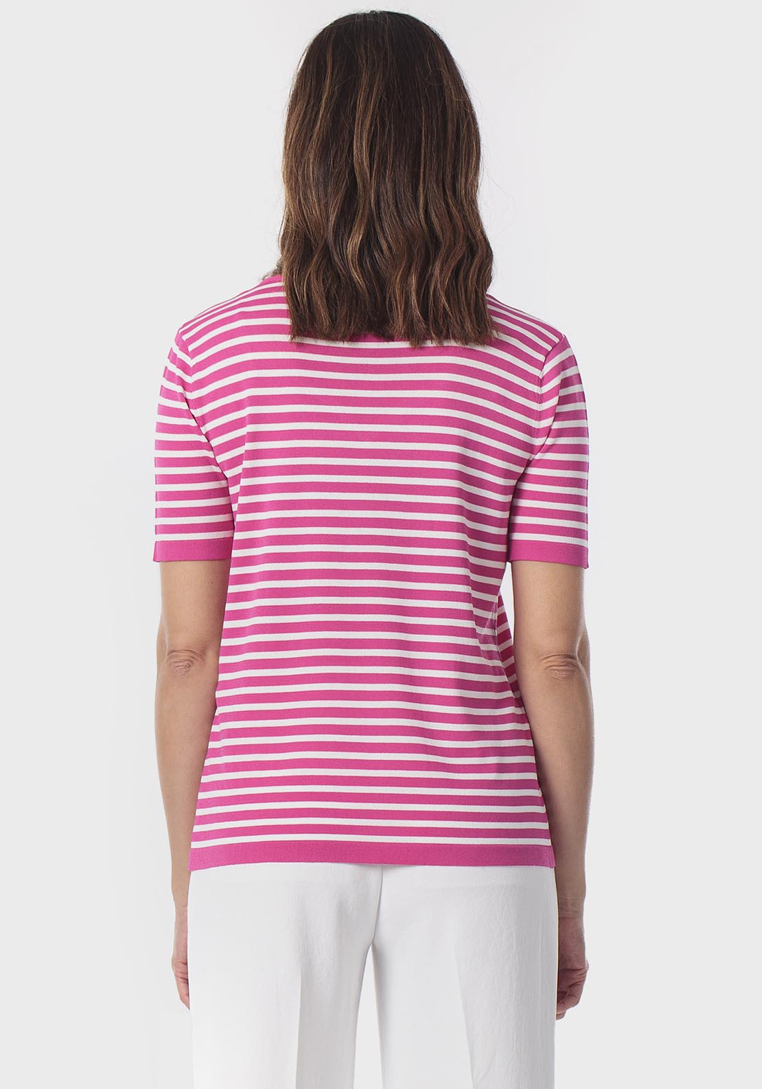 Striped Sweater - Fuchsia