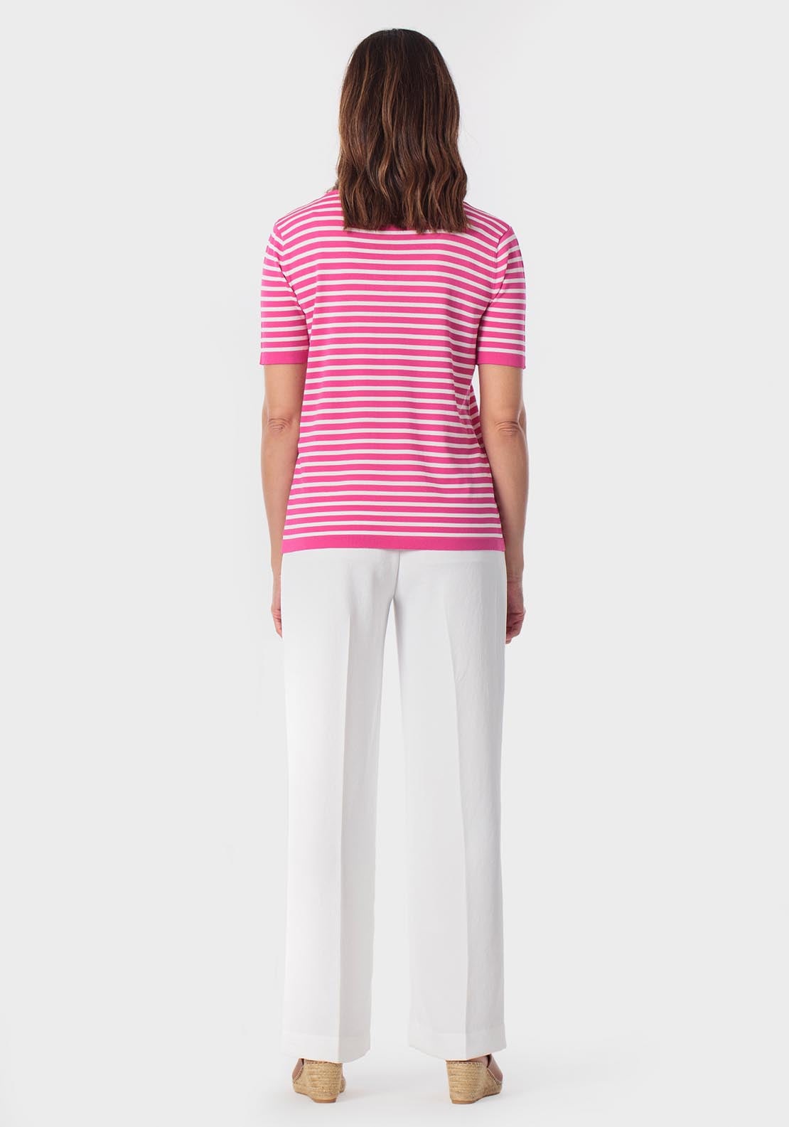 Striped Sweater - Fuchsia