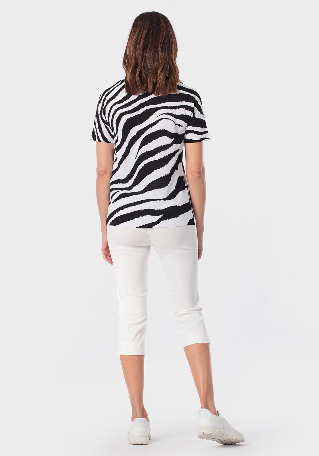 Animal Print Sweater - Black