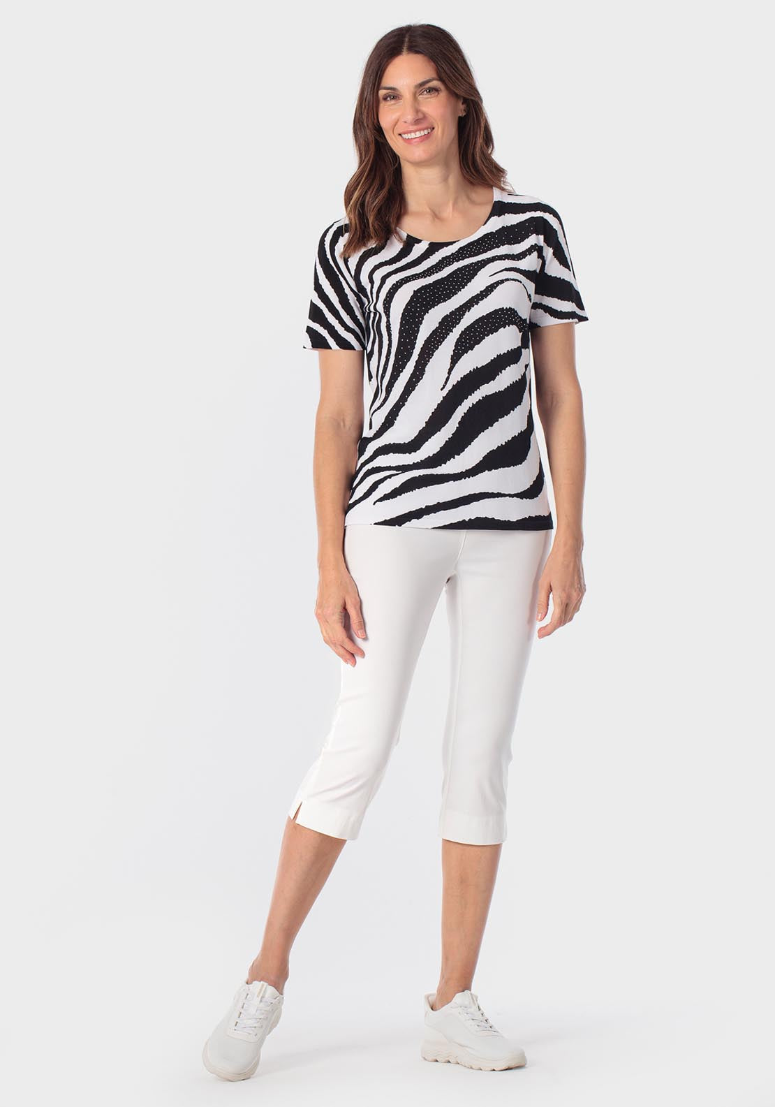 Animal Print Sweater - Black