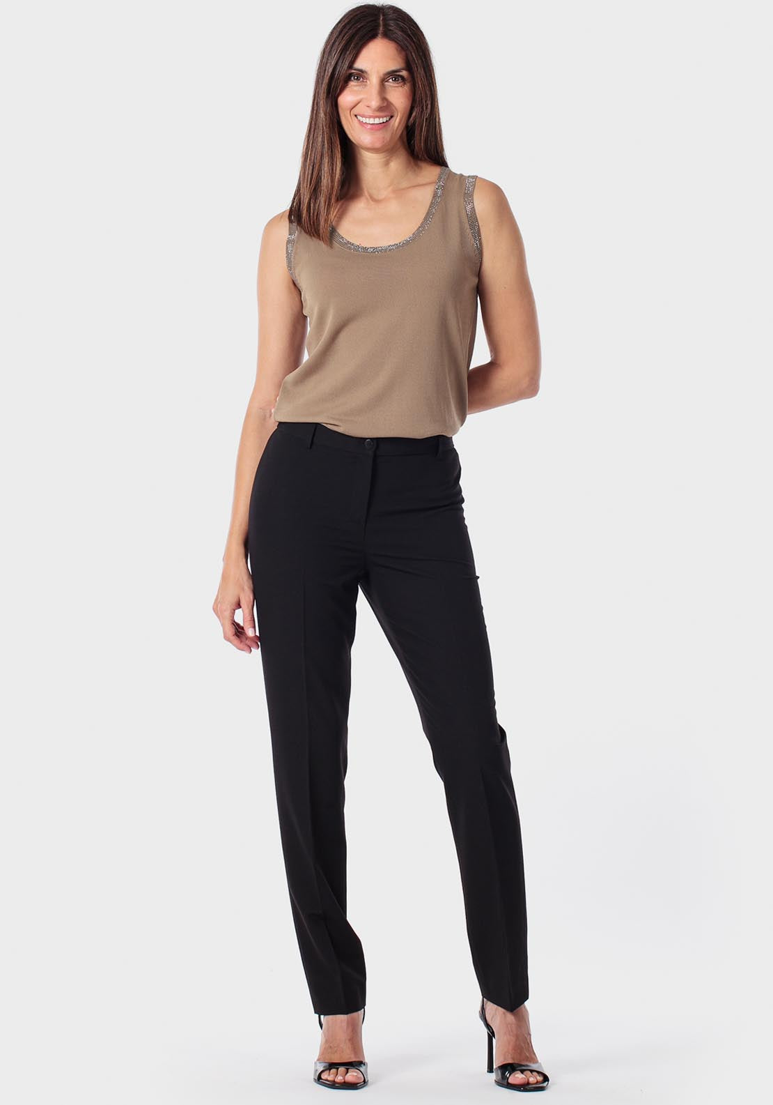 Sleeveless Sweater - Green Khaki