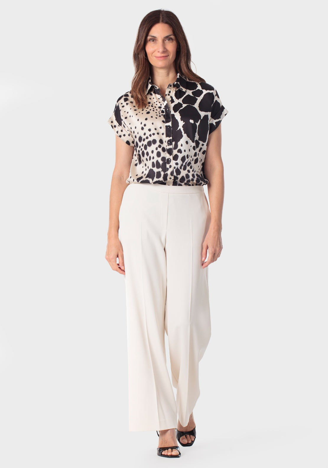Wide Trousers - White
