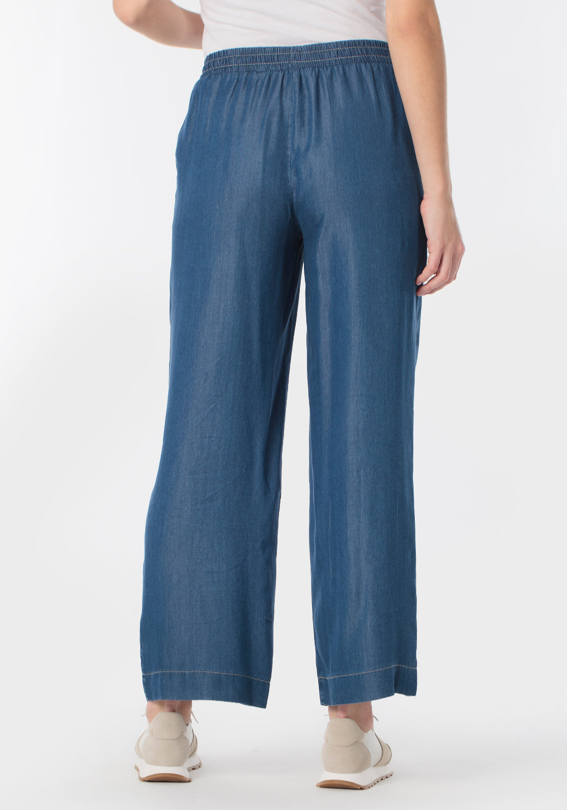 Lyocell Comfort Trousers - Blue Denim