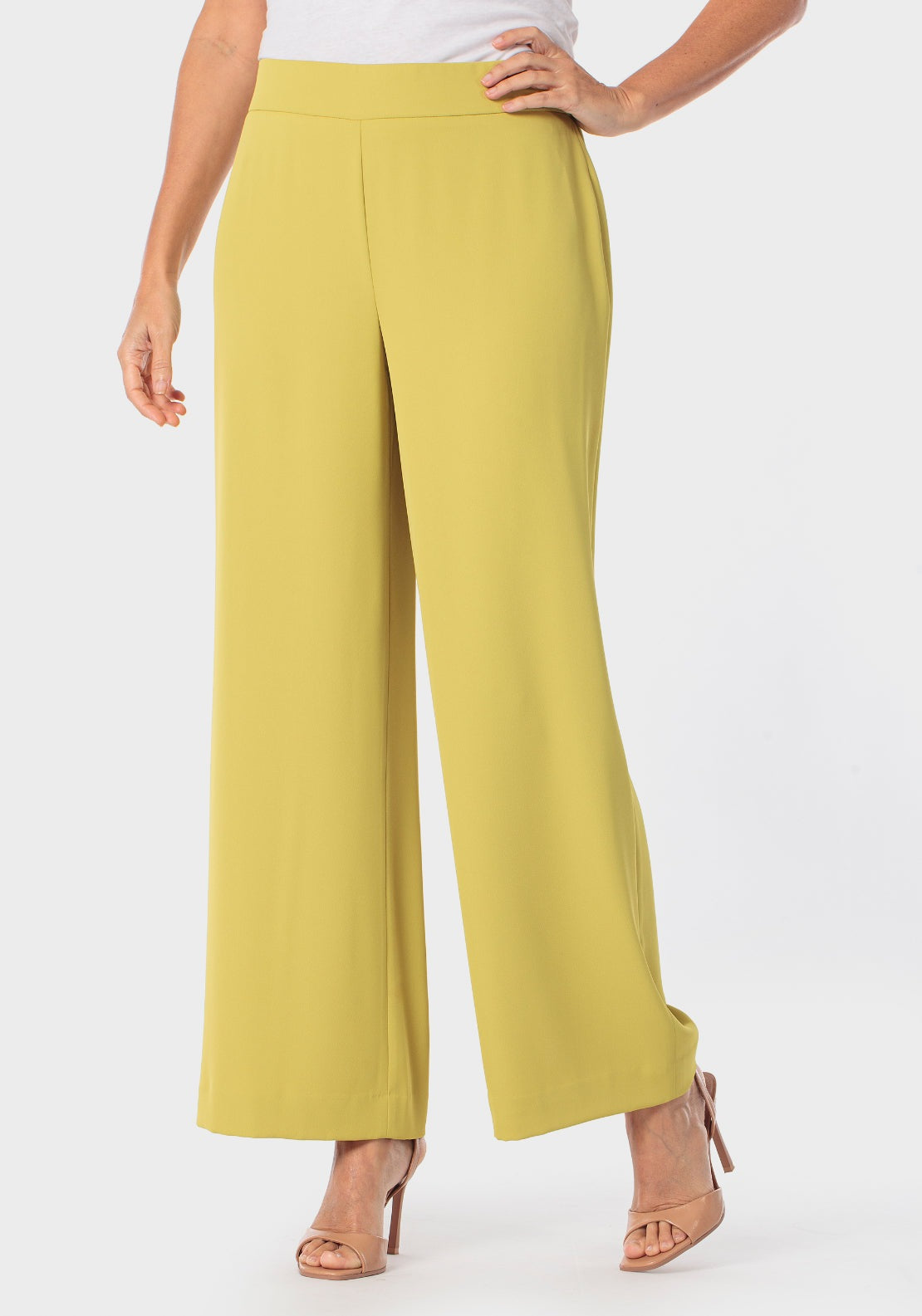 Wide Trousers - Yellow
