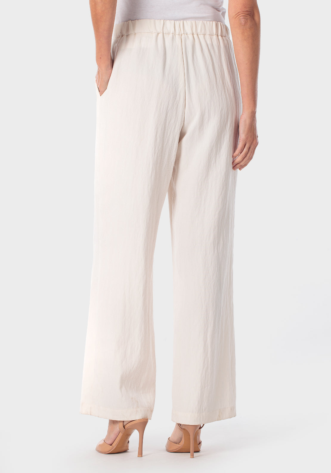 Fantasy Wide Leg Trousers - Beige