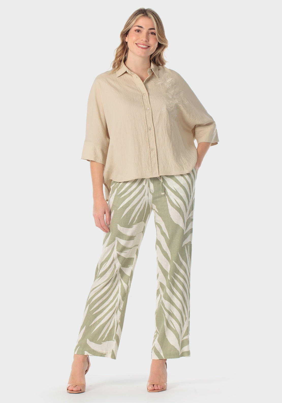 Printed Trousers - Yellow