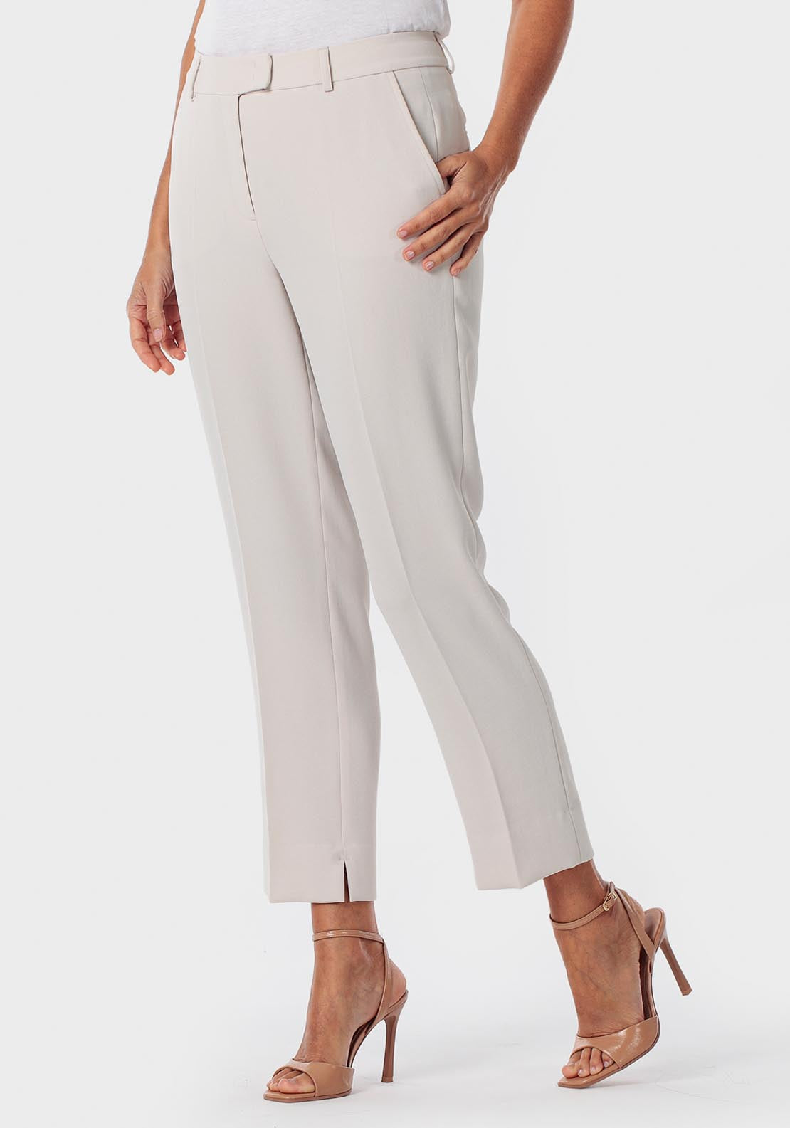Capri Trousers - Beige Natural