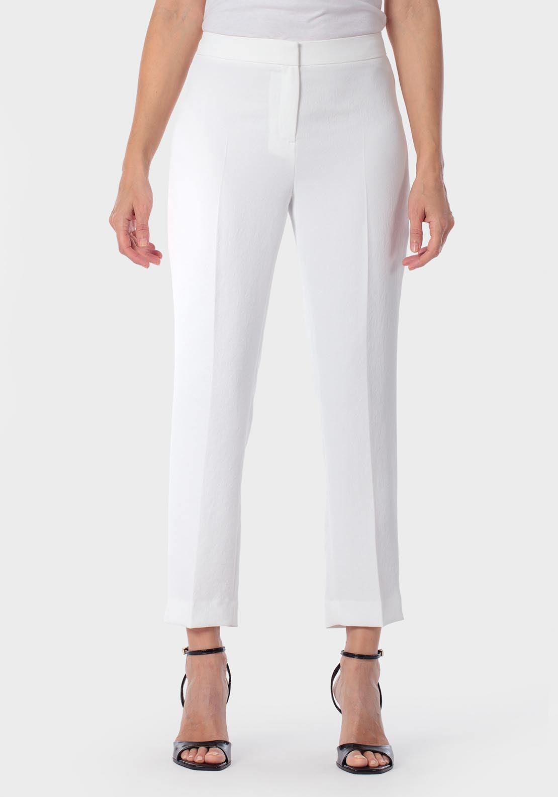 Capri Trousers - White Talc