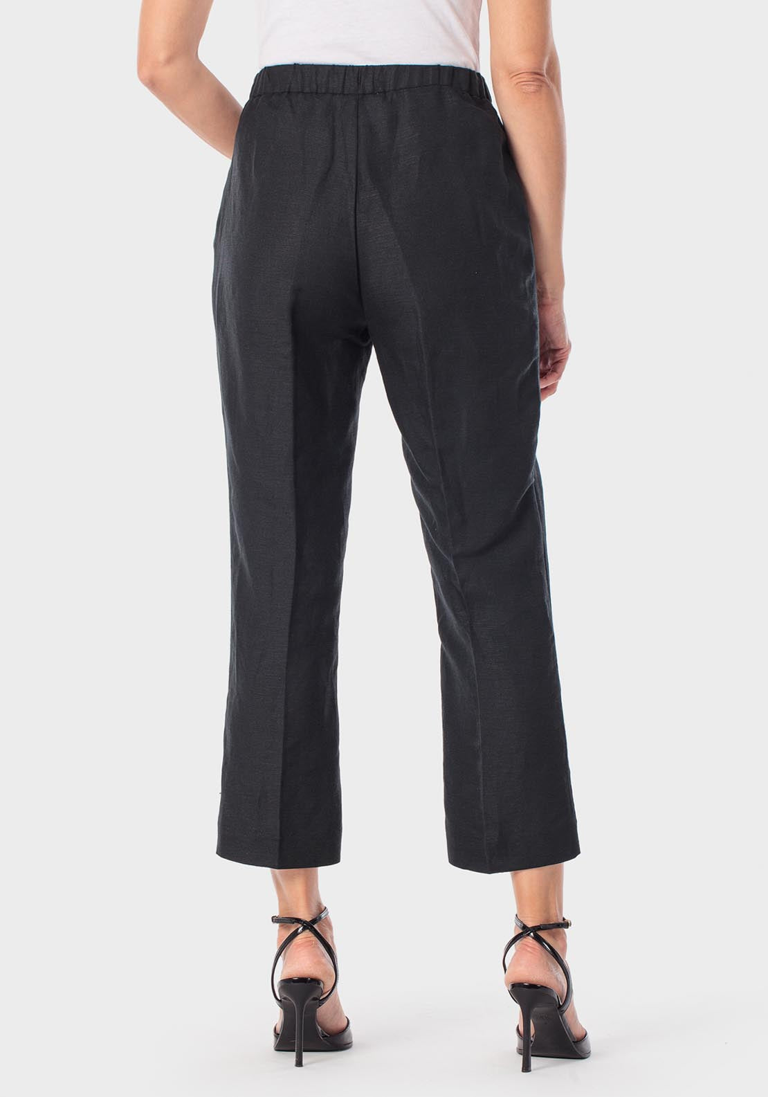 Linen Trousers - Black