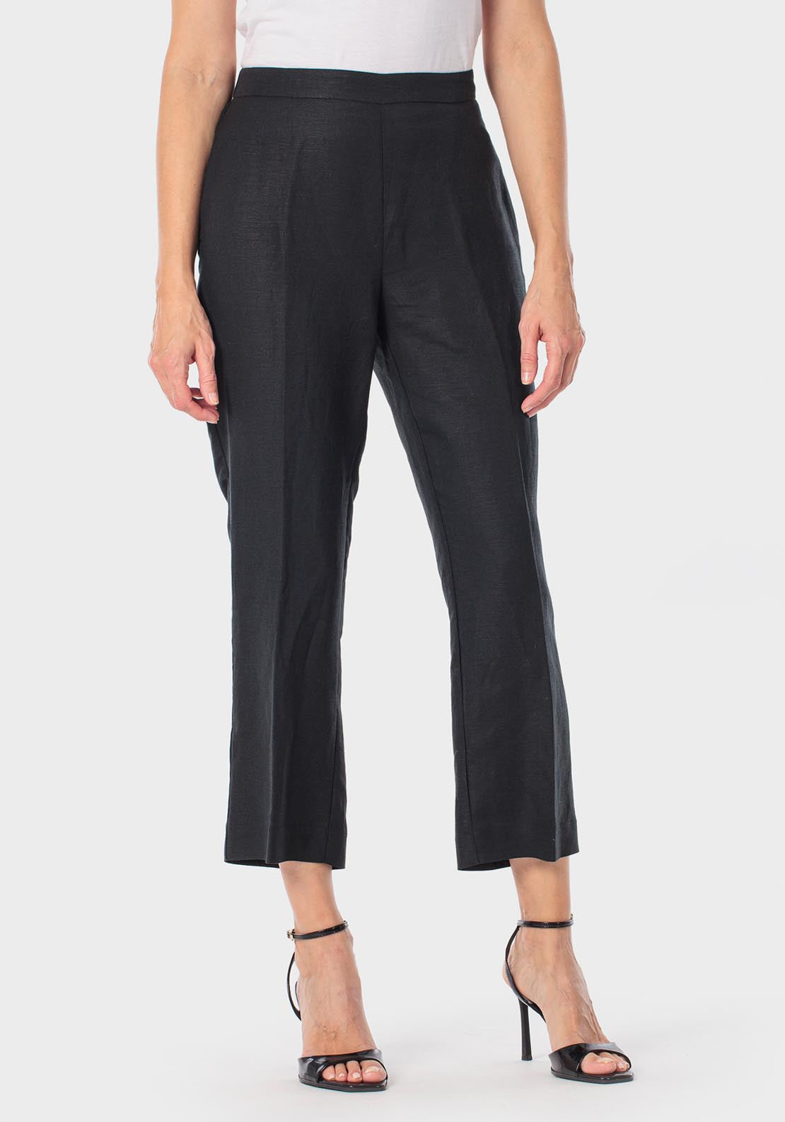 Linen Trousers - Black