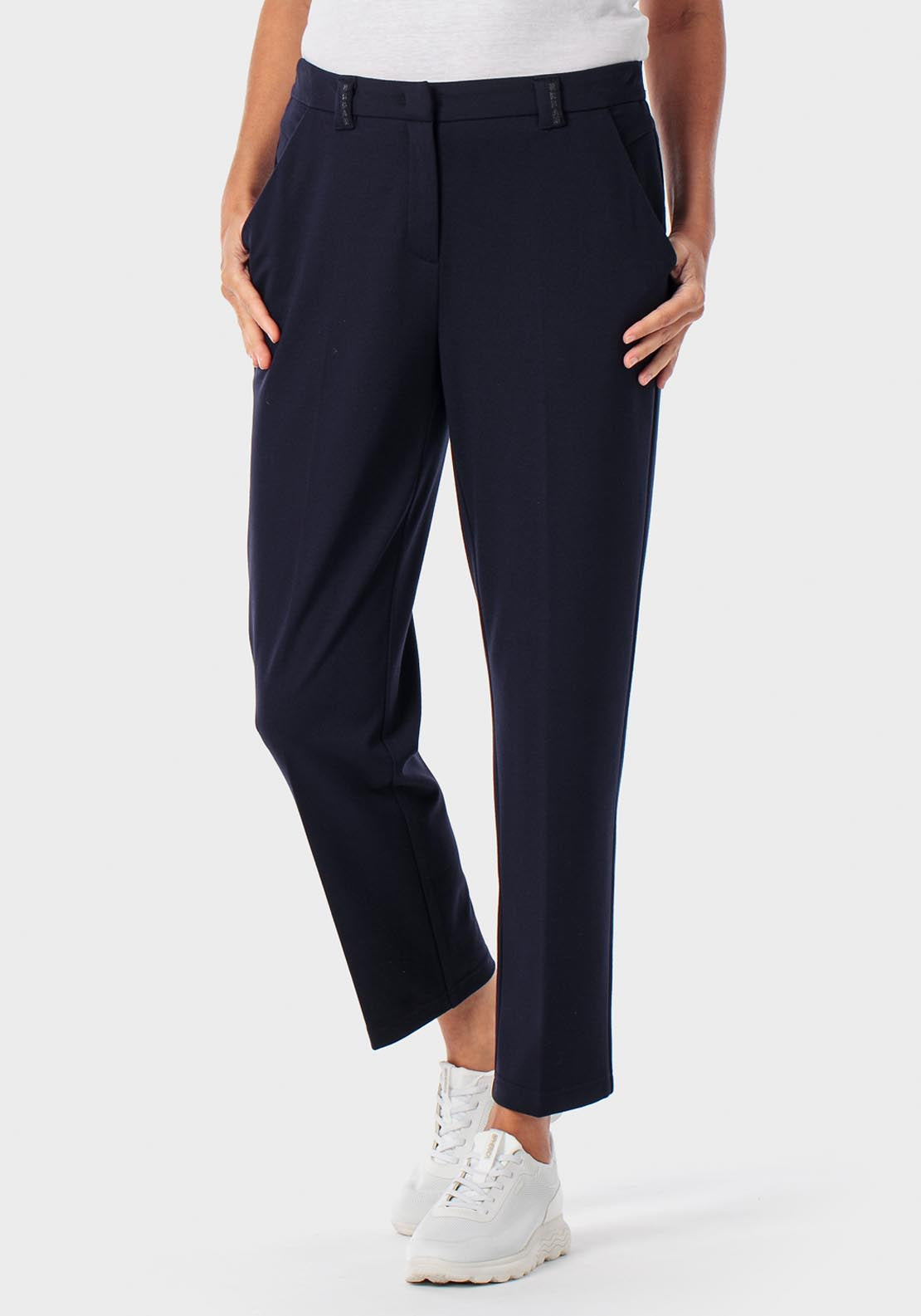 Ponte Di Roma Trousers - Blue Navy