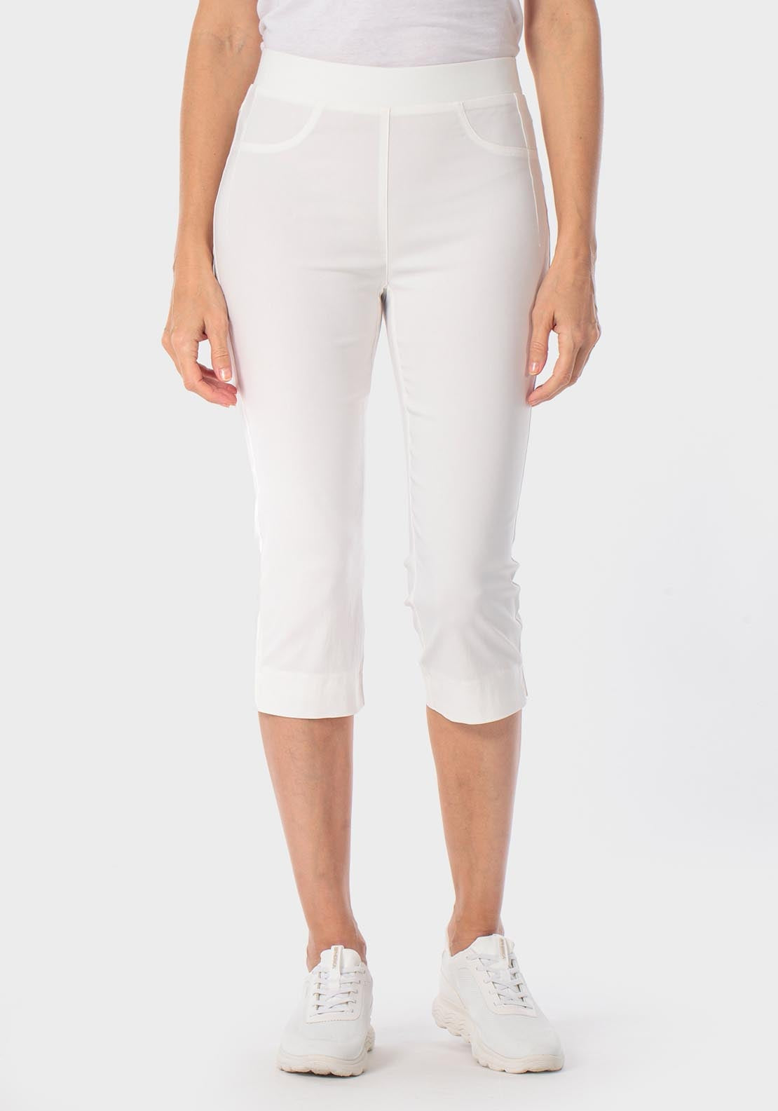 Bengaline Crop Trousers - White