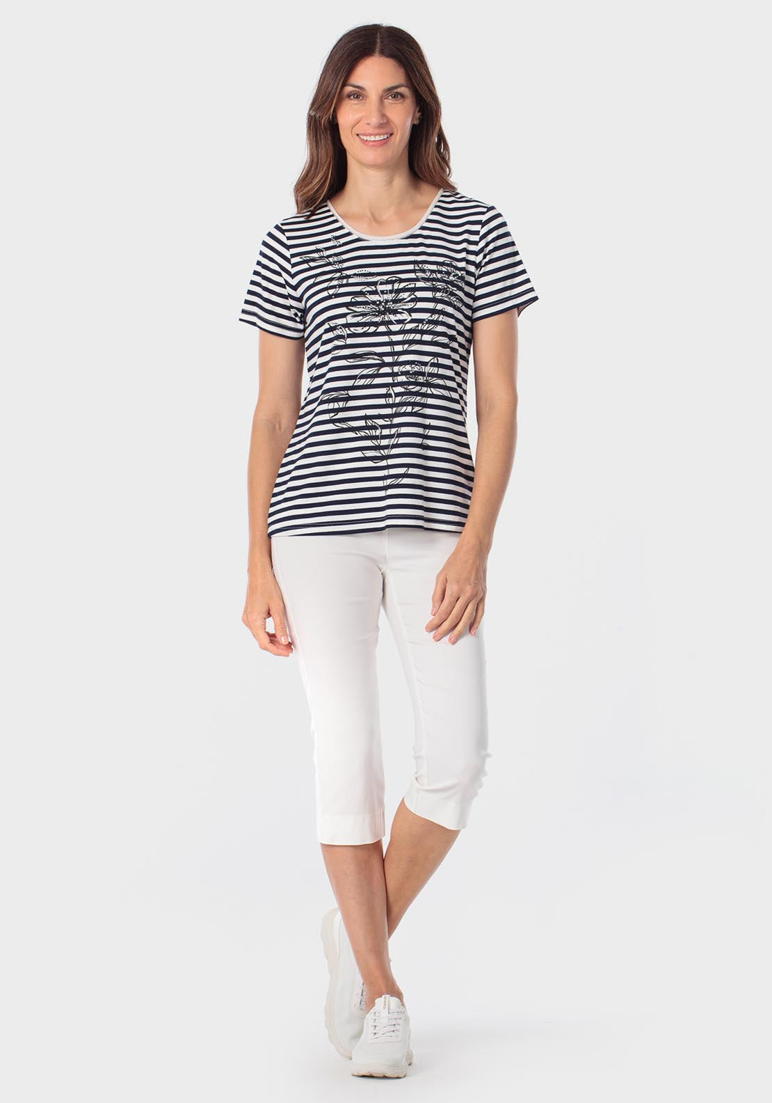 Bengaline Crop Trousers - White