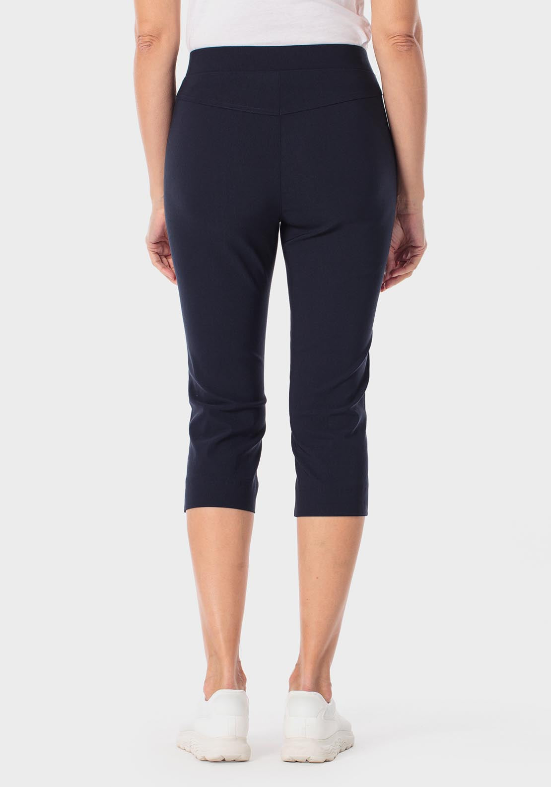 Bengaline Crop Trousers - Blue Navy