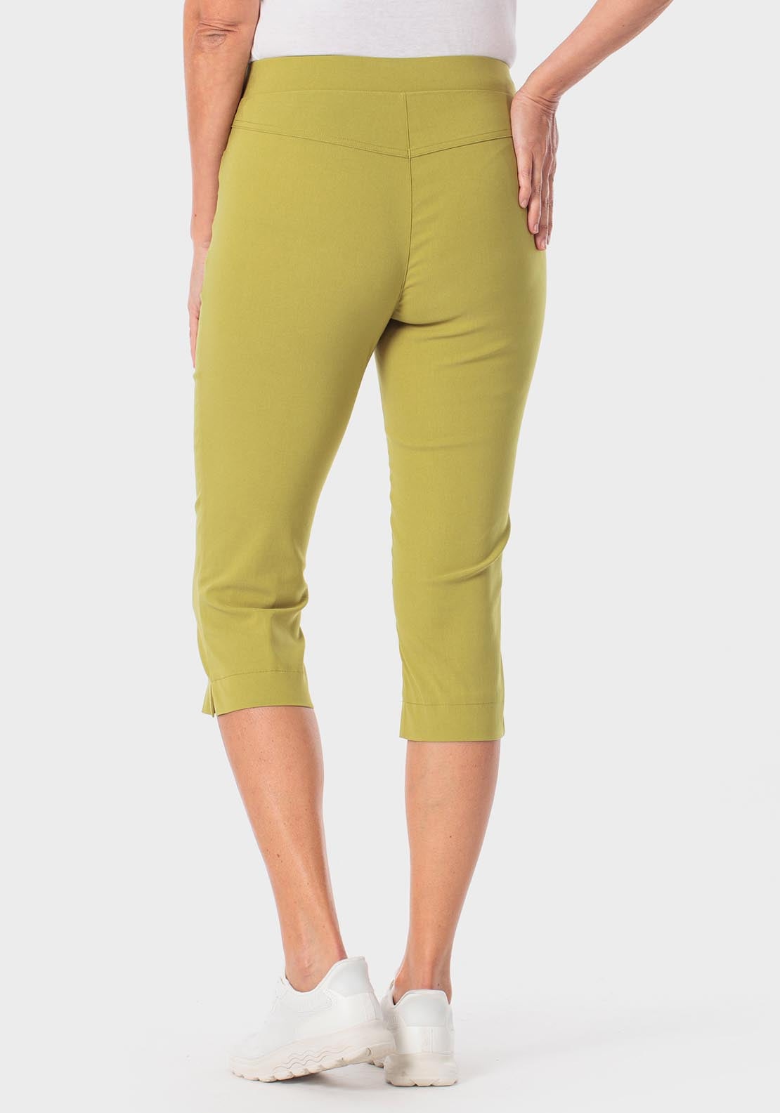 Bengaline Crop Trousers - Green Linden
