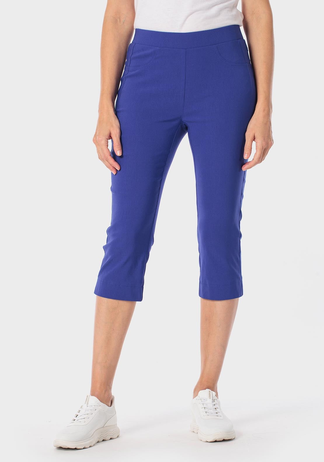Bengaline Crop Trousers - Blue Klein