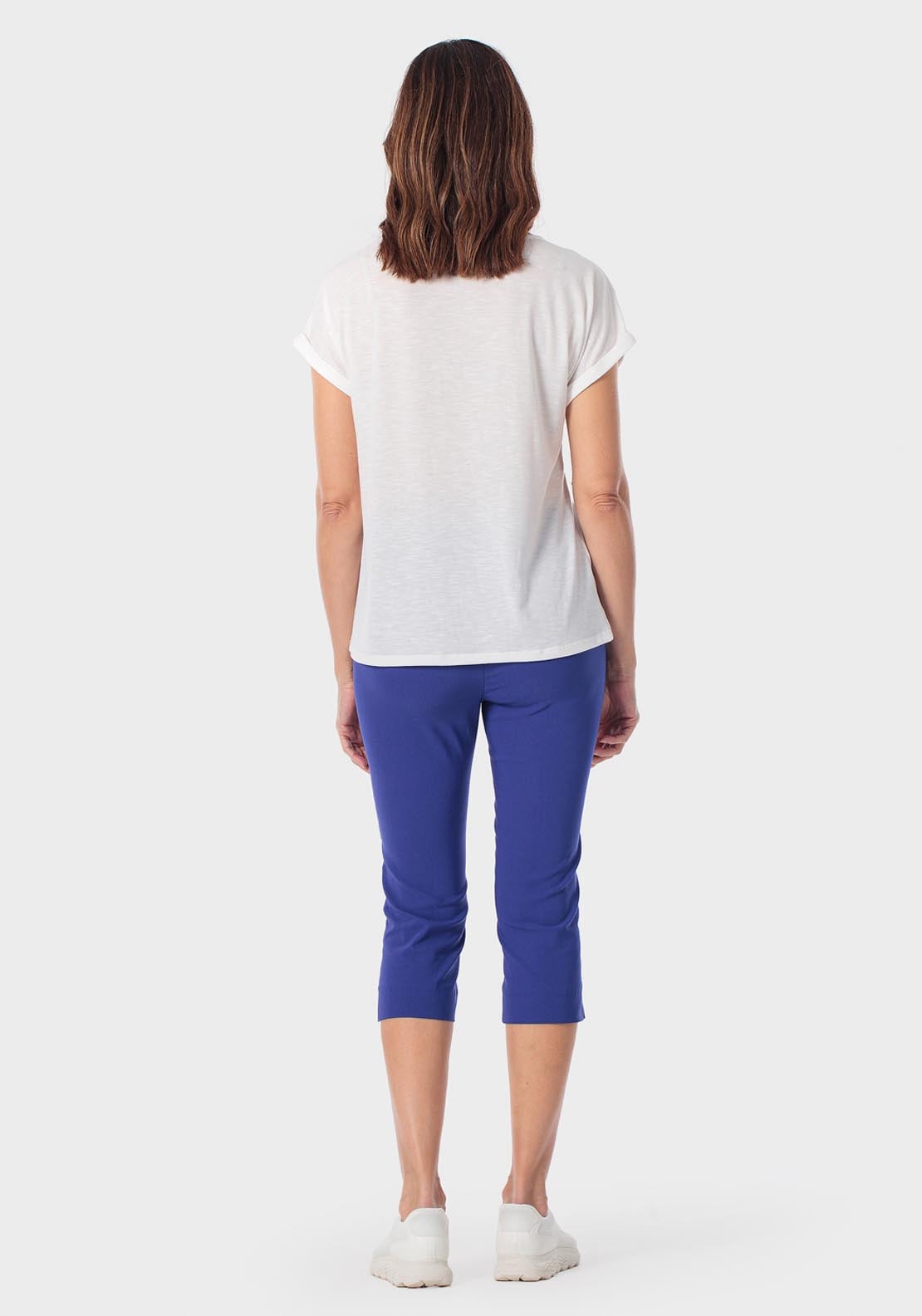 Bengaline Crop Trousers - Blue Klein