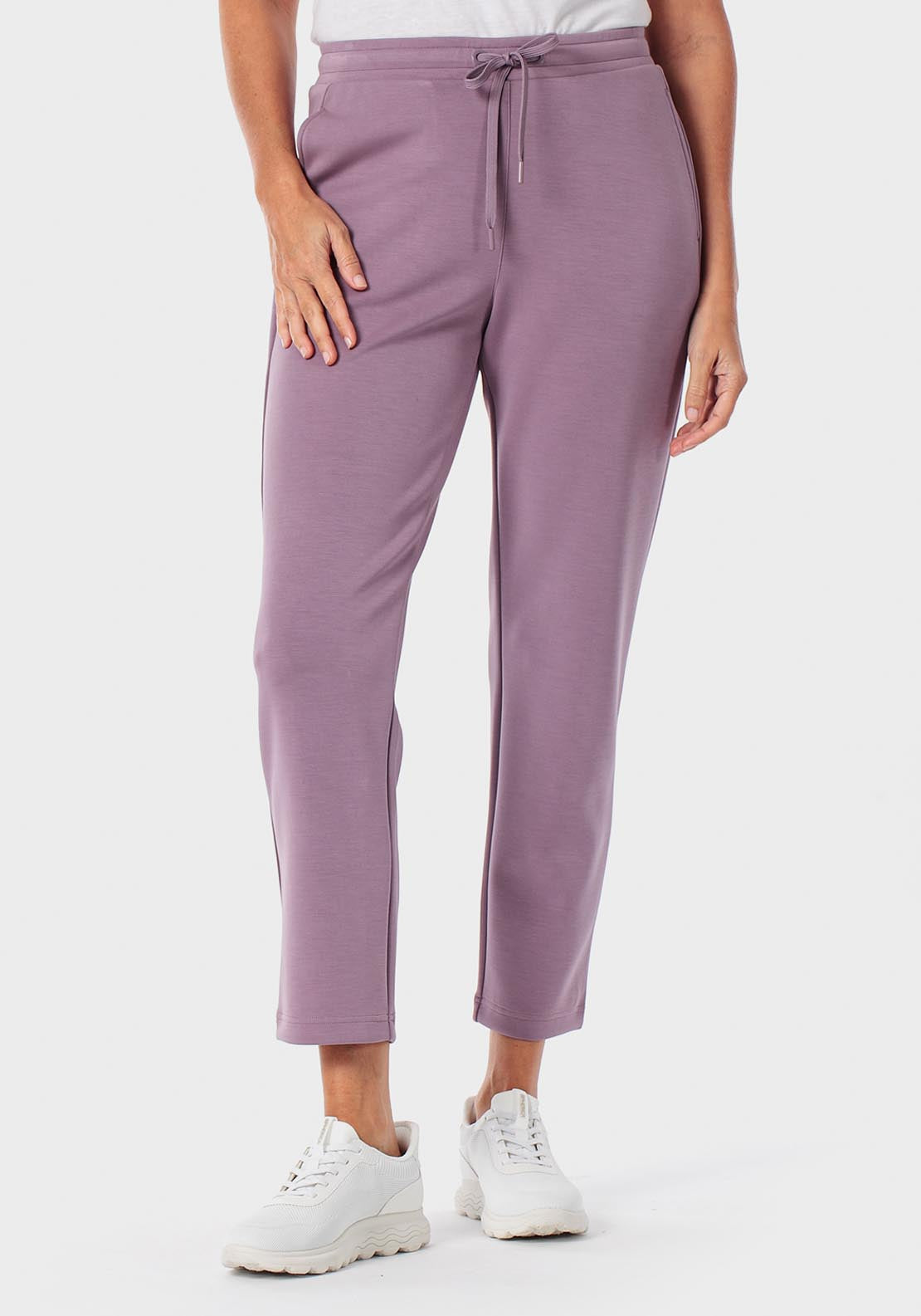 Punt Roma Lilac Trousers - Lilac Powder 1 Shaws Department Stores
