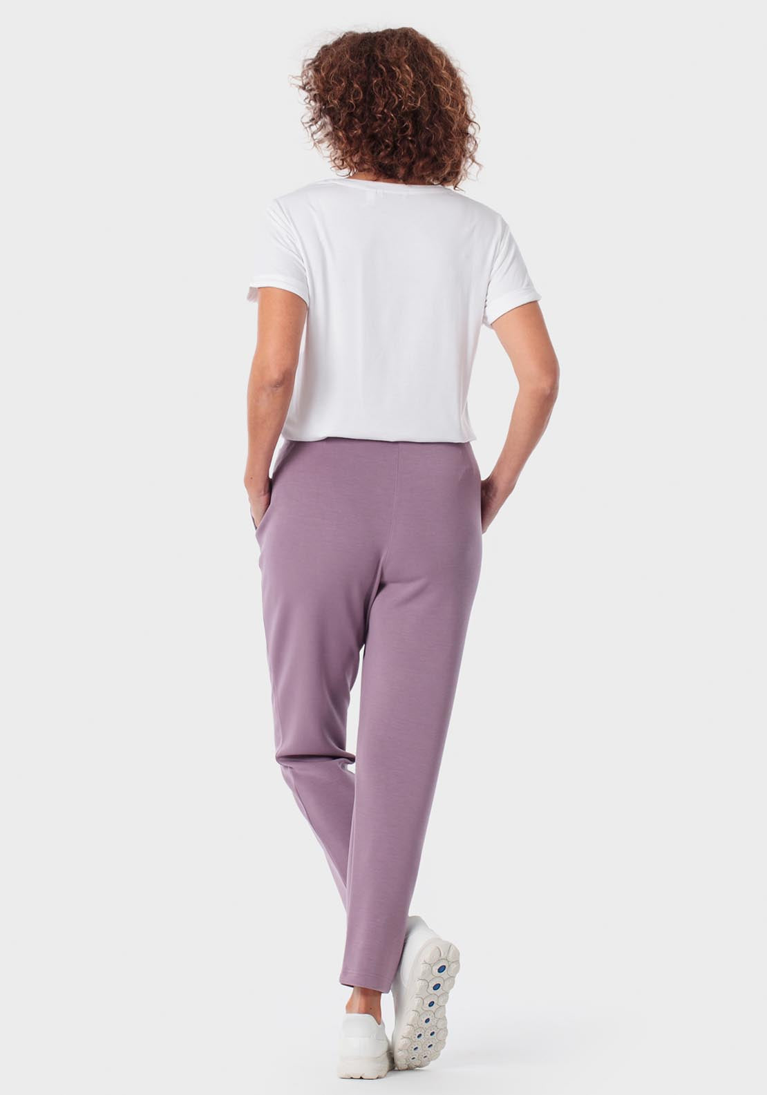 Punt Roma Lilac Trousers - Lilac Powder 4 Shaws Department Stores