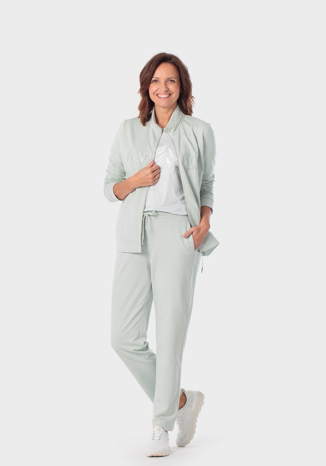 Jogger Bottoms - Green Aquamarine
