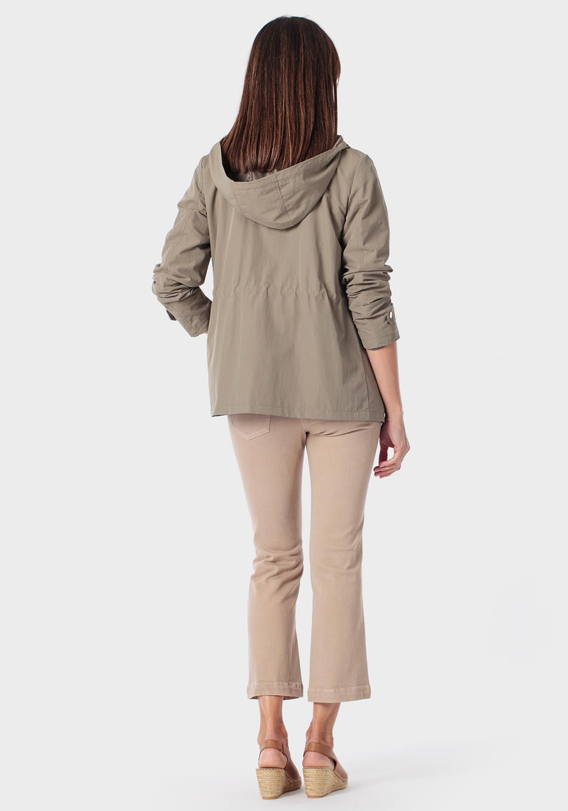 Parka With Hood - Green Khaki