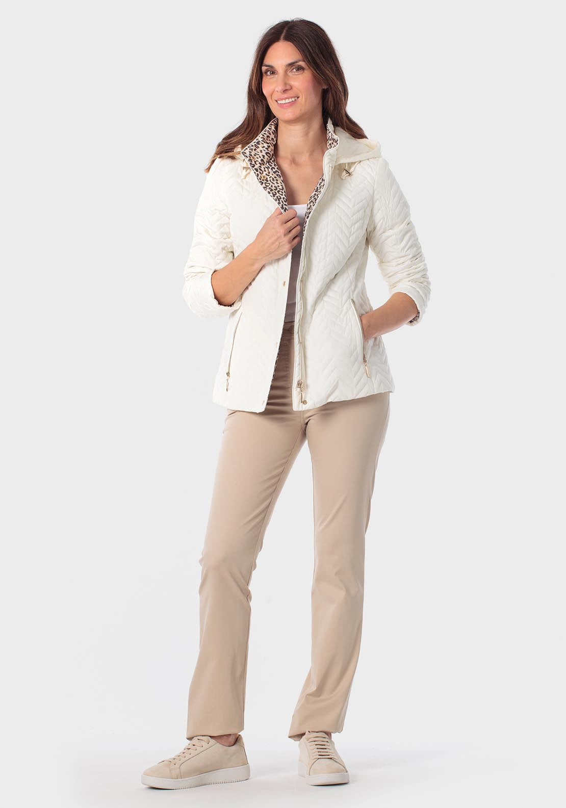 Reversible Parka - White Ivory