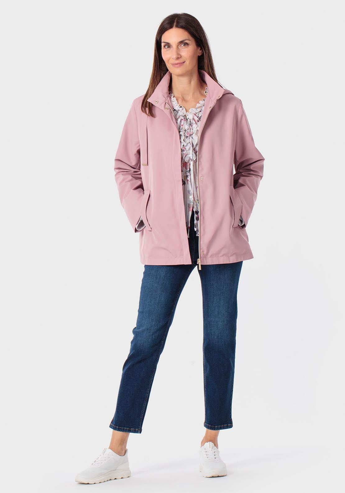Parka With Hood - Pink