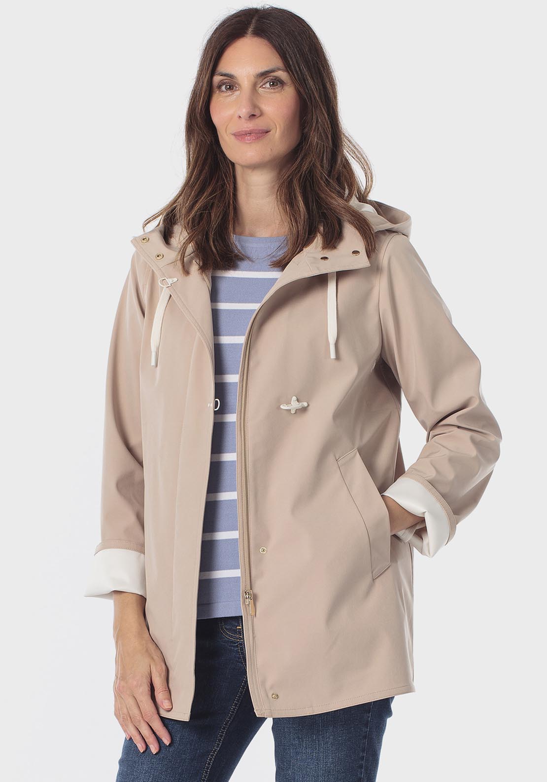 Hooded Parka - Beige